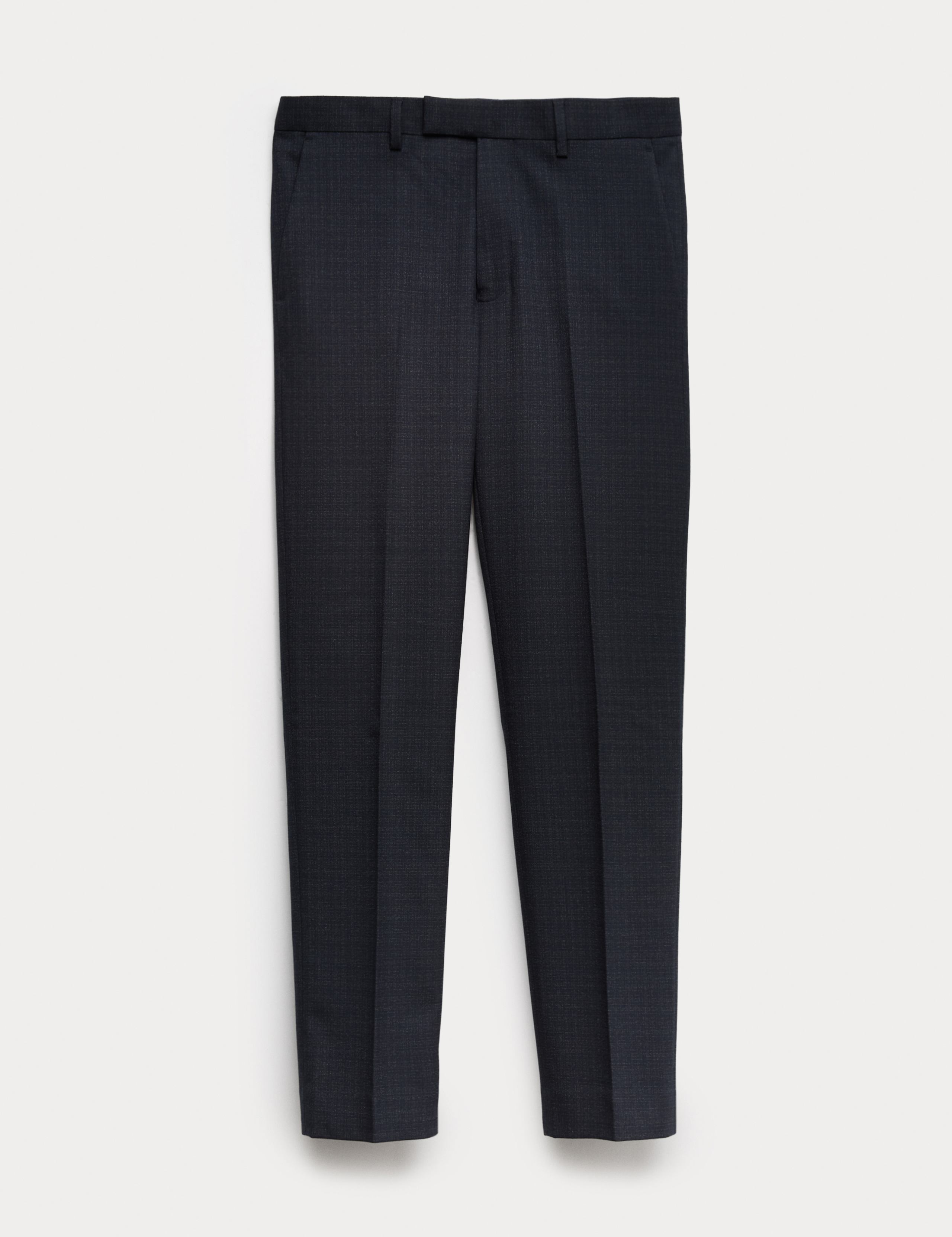 Slim Fit Textured Stretch Trousers 2 of 5