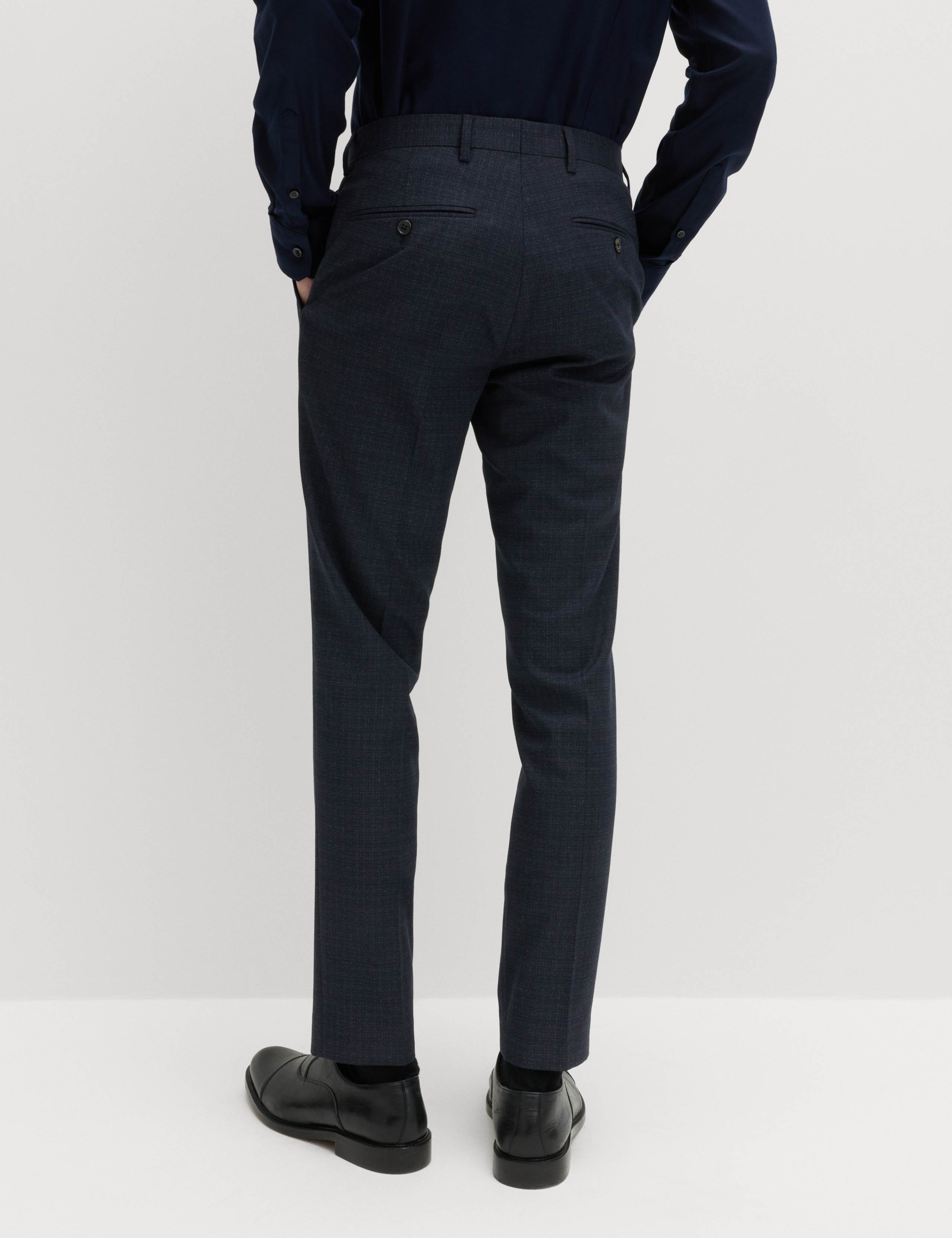 Skinny Fit Textured Stretch Suit Trousers 6 of 6