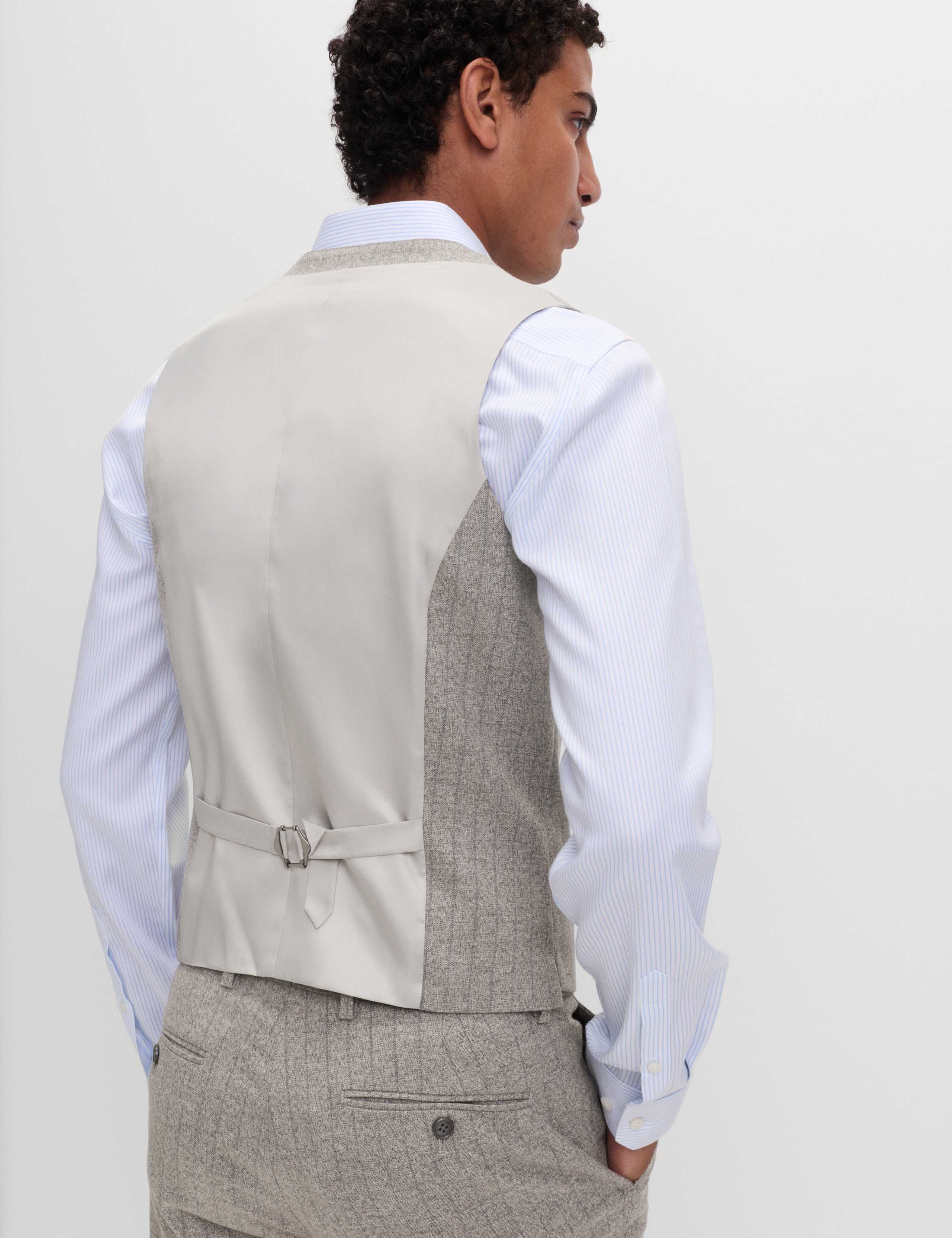 Slim Fit Pinstripe Waistcoat 4 of 5