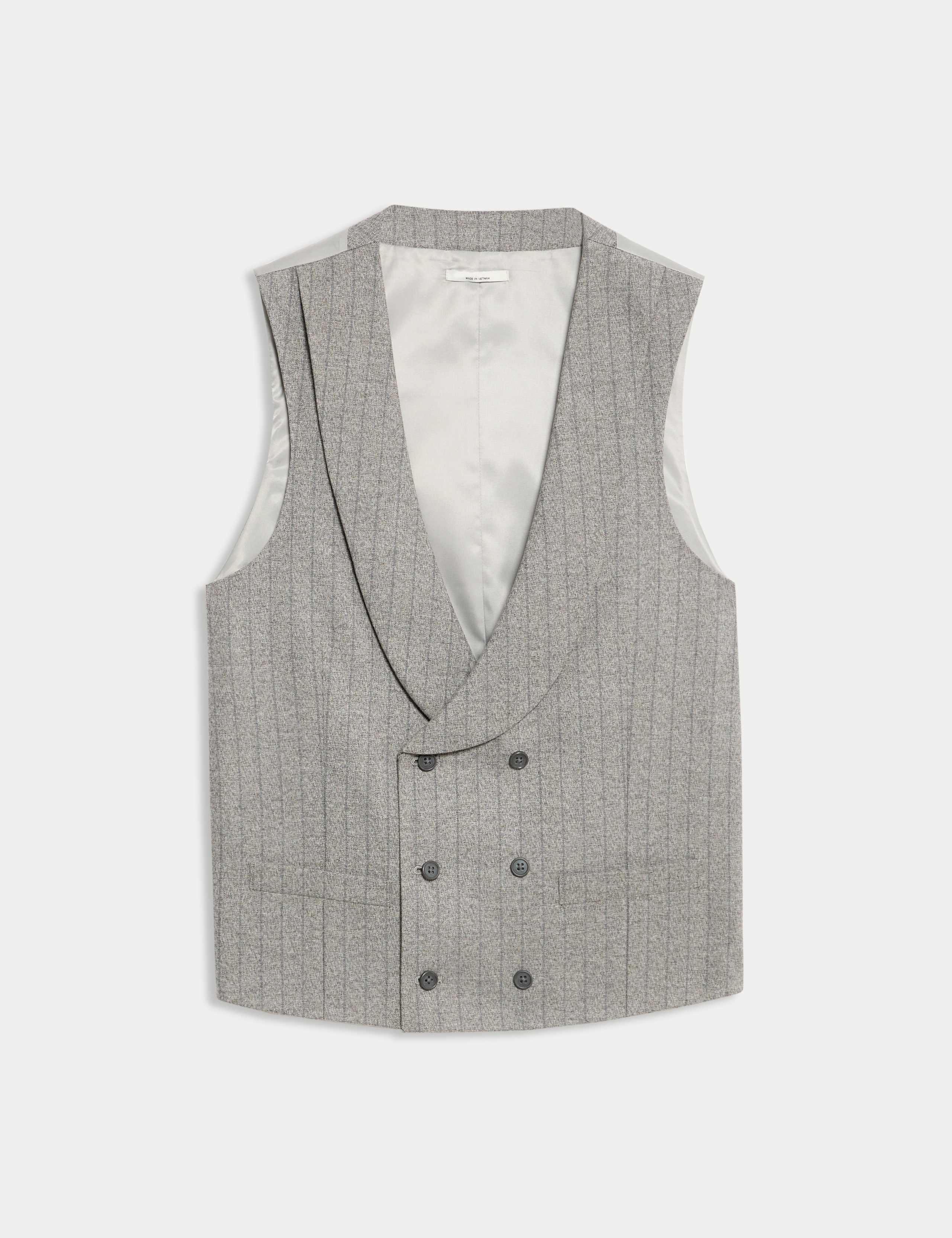 Slim Fit Pinstripe Waistcoat 2 of 5