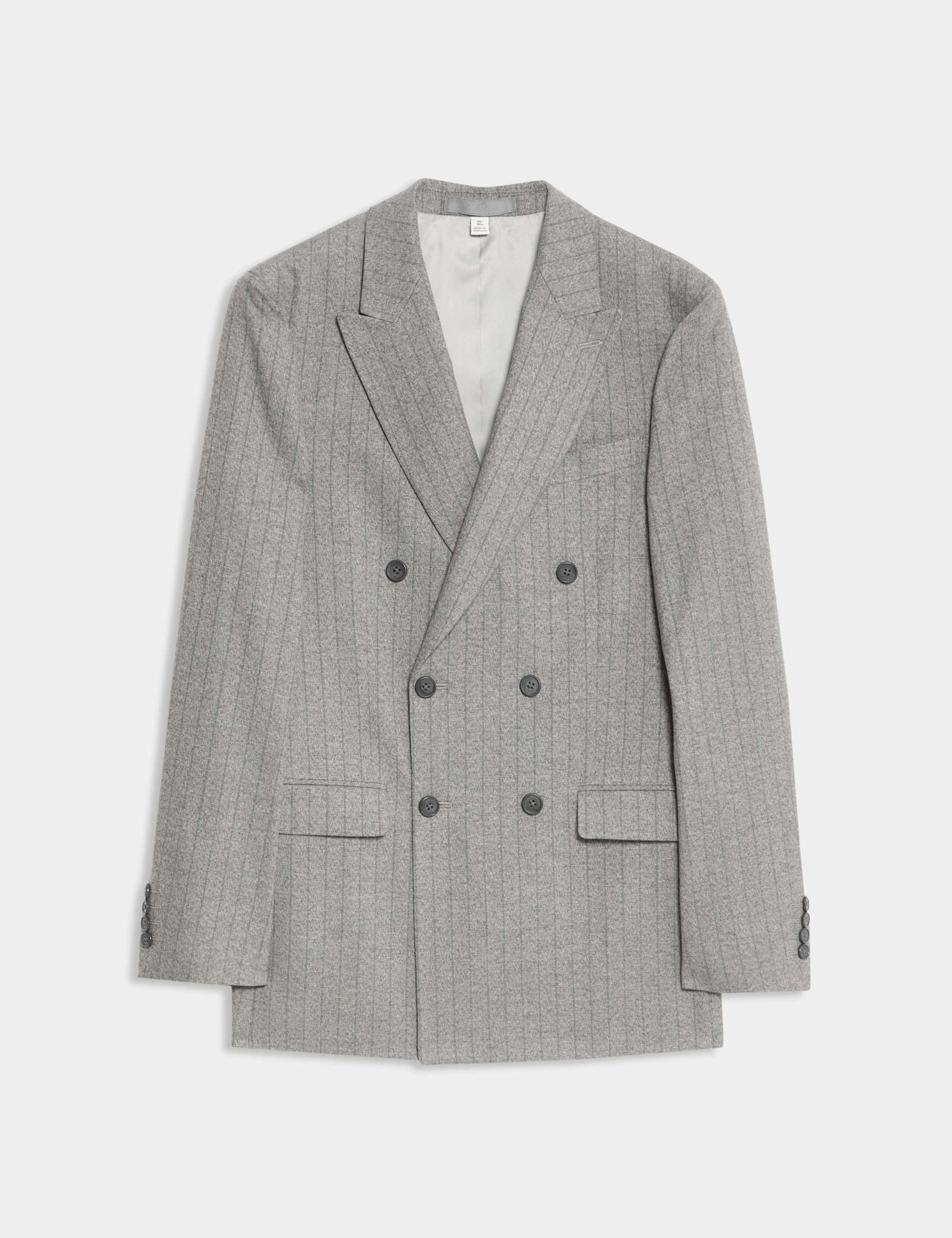 Slim Fit Pinstripe Double Breasted Jacket 2 of 6
