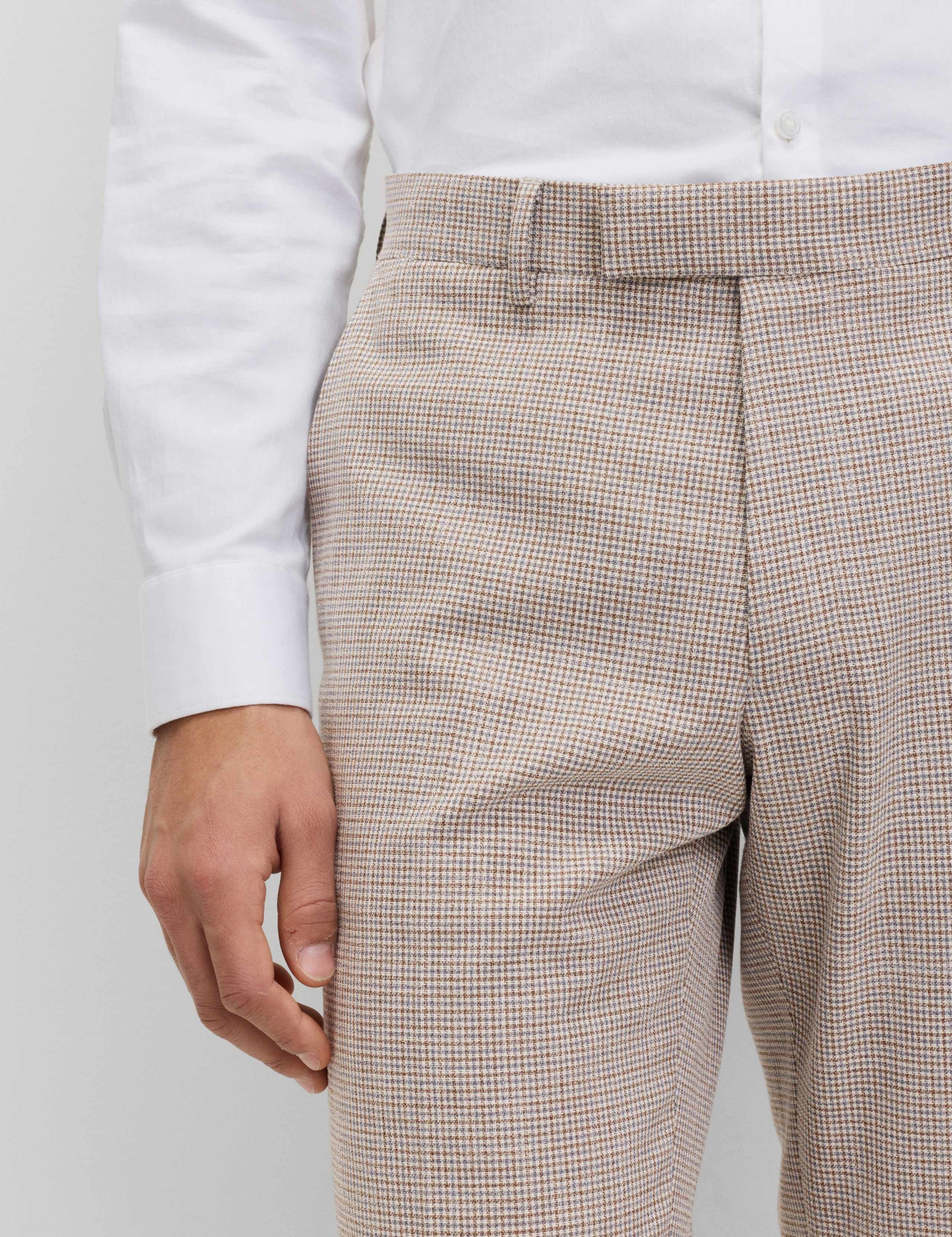 Tailored Fit Check Suit Trousers 4 of 6