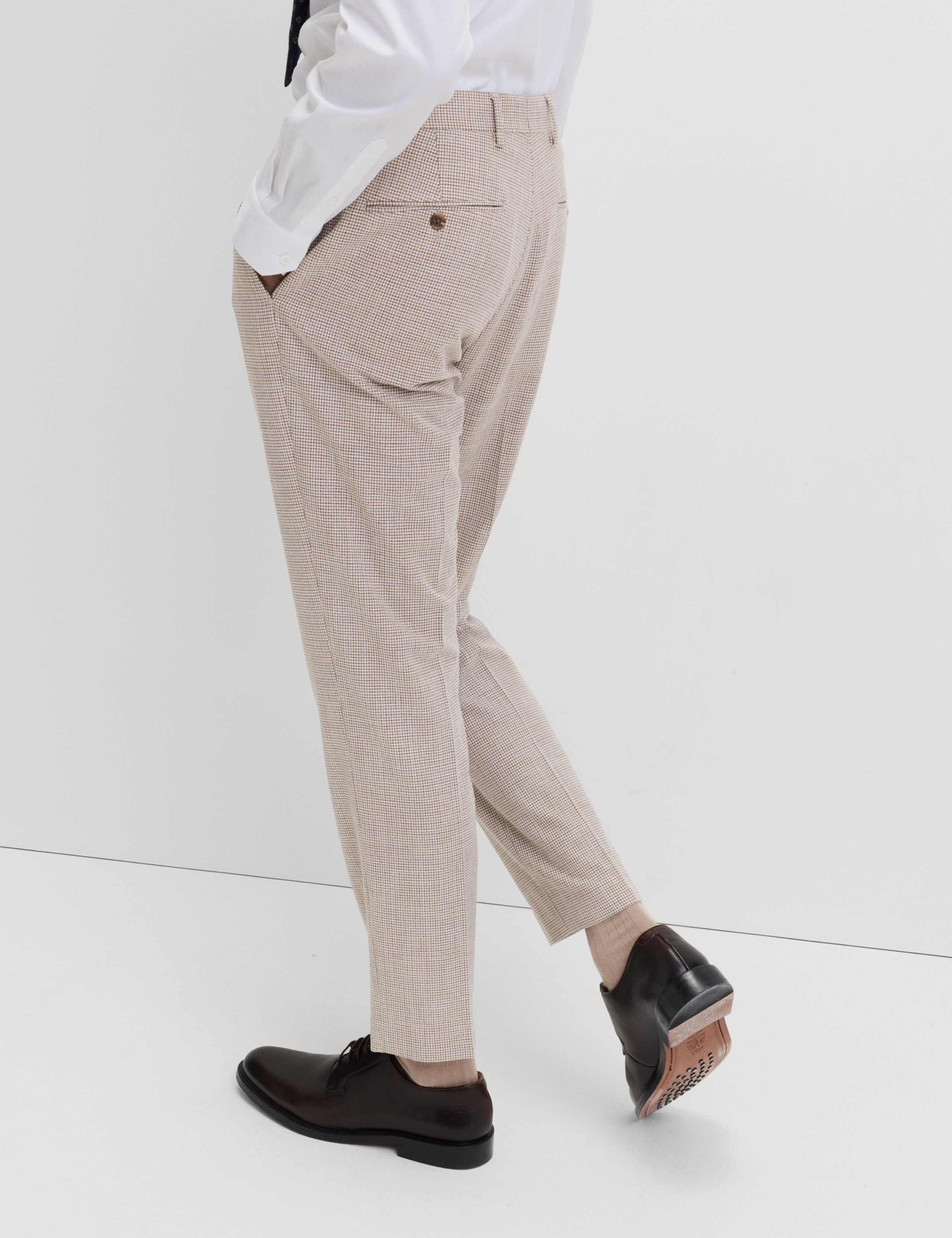 Tailored Fit Check Suit Trousers 5 of 6