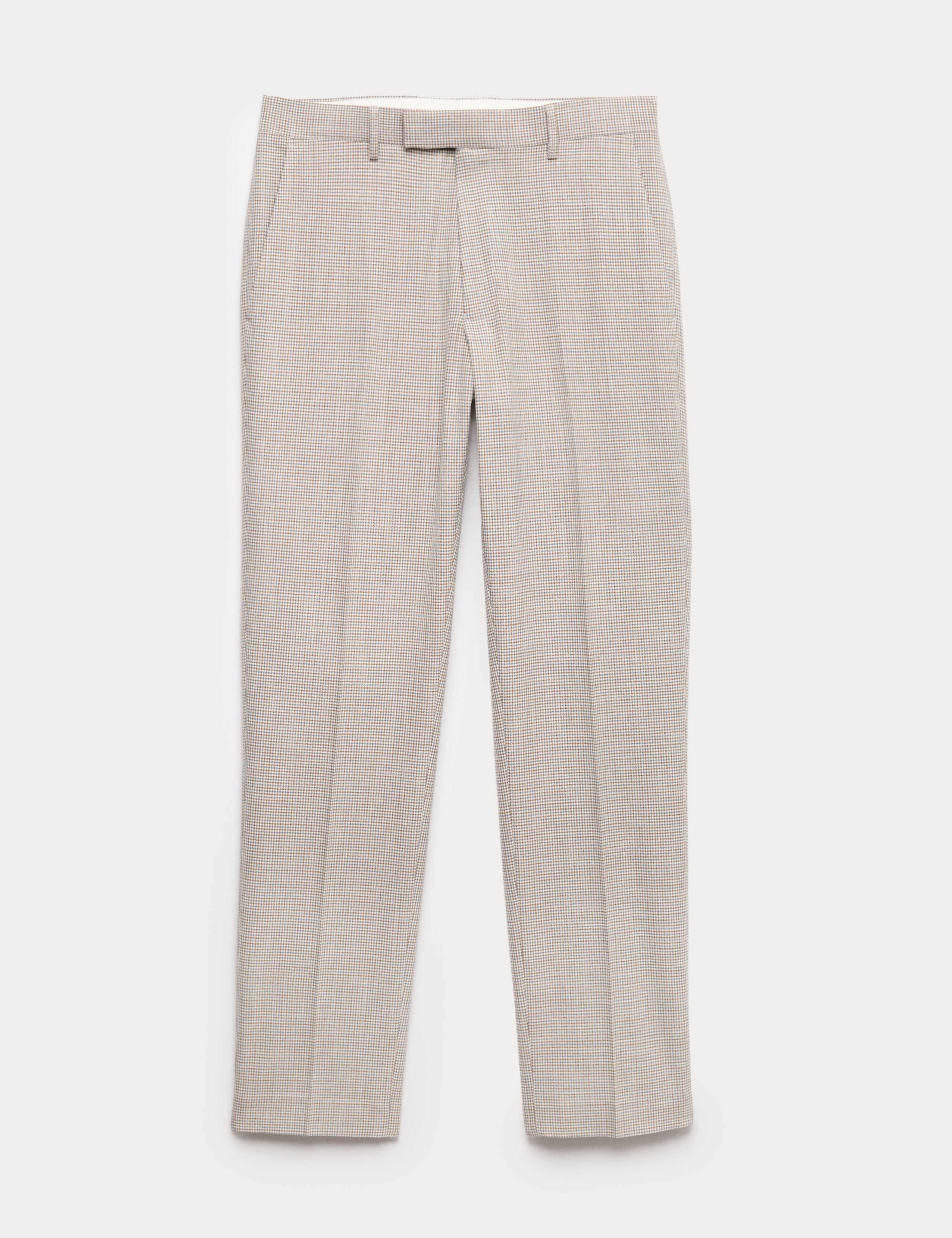 Tailored Fit Check Suit Trousers 2 of 6