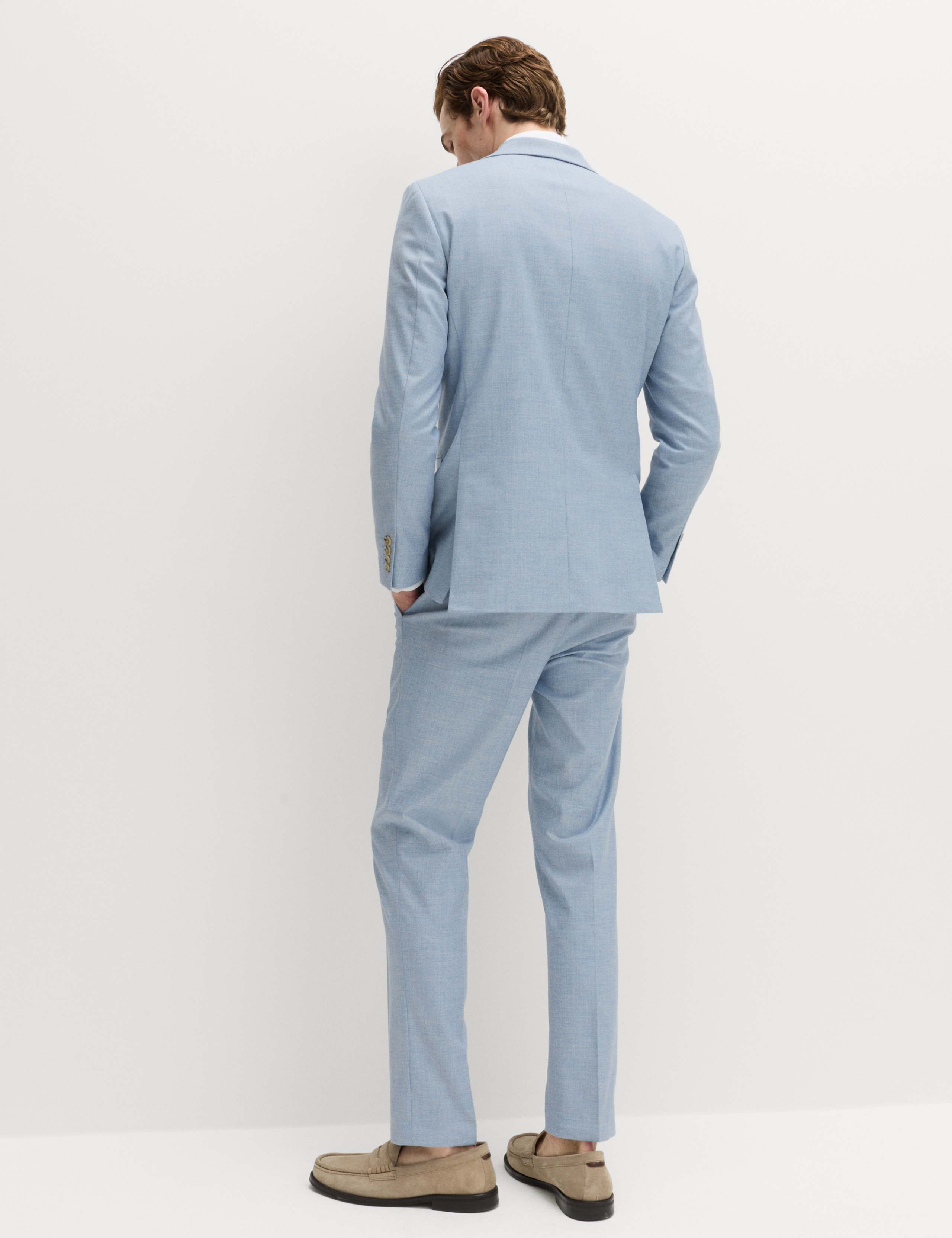 Slim Fit Textured Stretch Suit Jacket 5 of 6