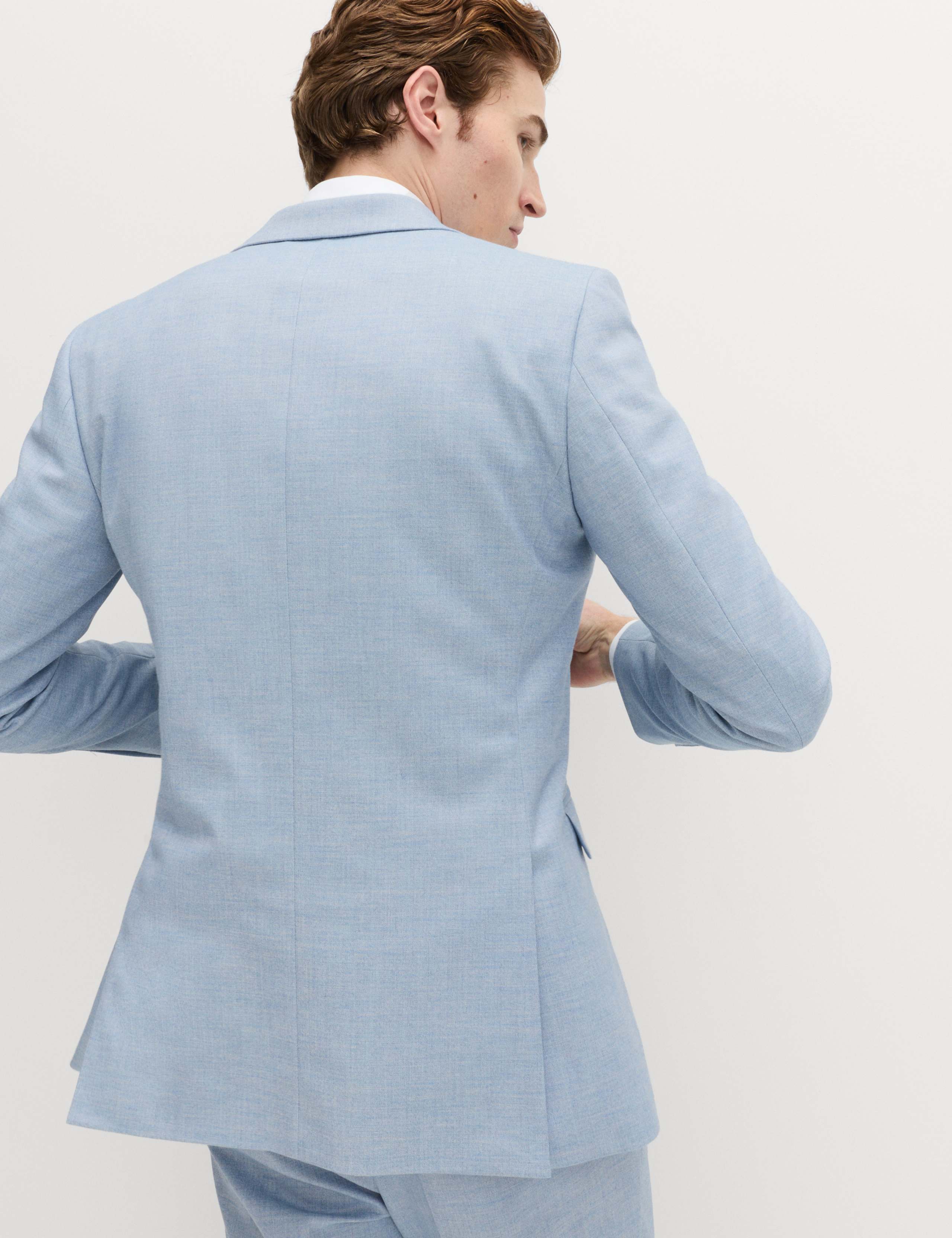 Slim Fit Textured Stretch Suit Jacket 6 of 6