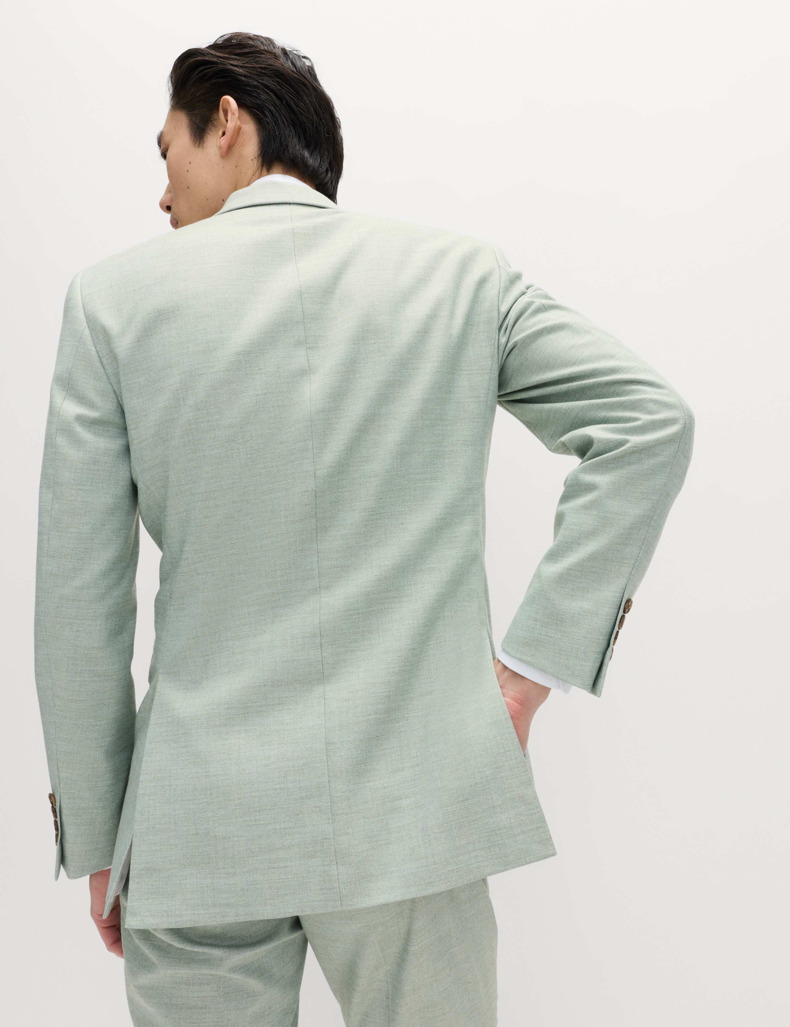 Slim Fit Textured Stretch Suit Jacket 5 of 6