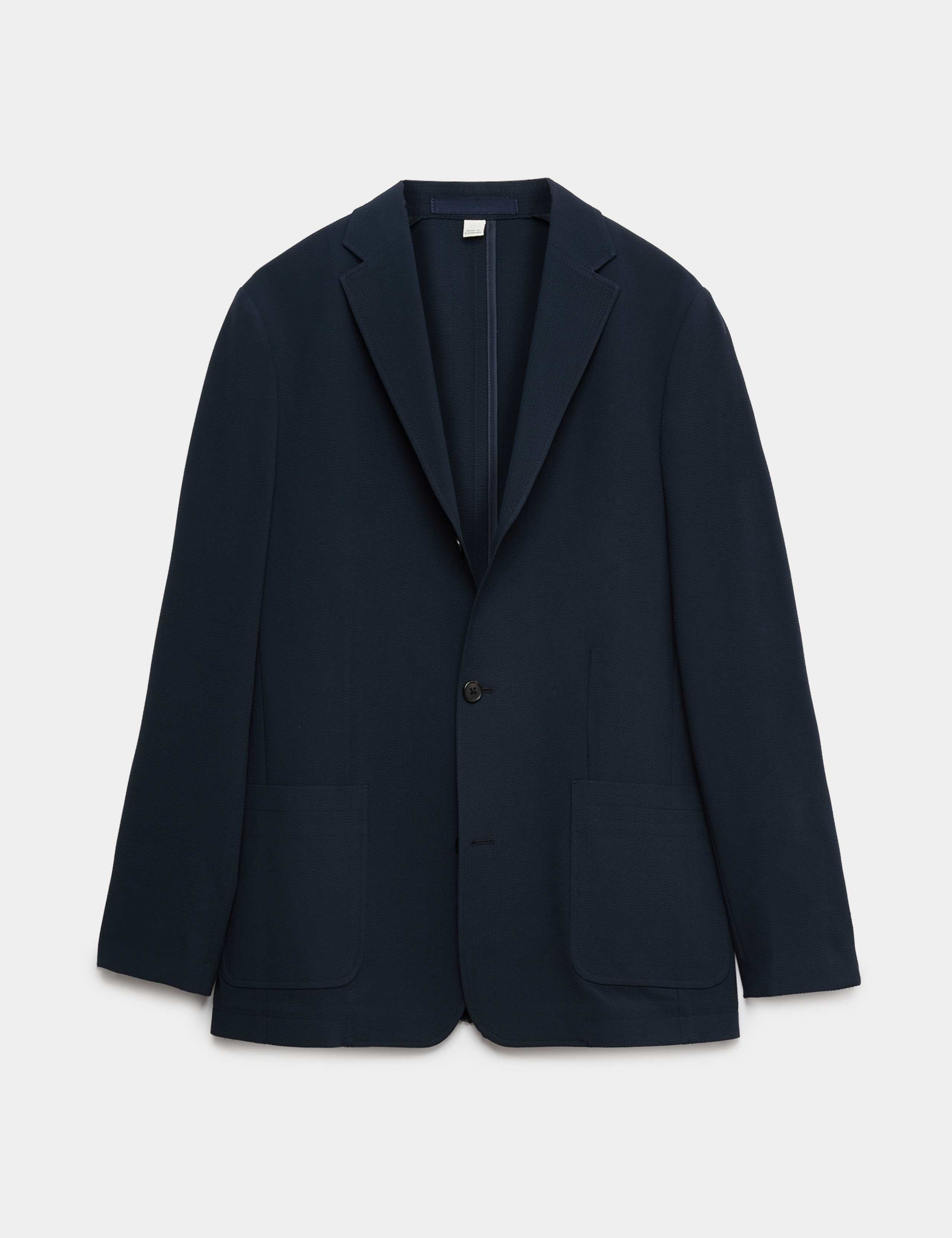 Tailored Fit Seersucker Stretch Suit Jacket 2 of 6