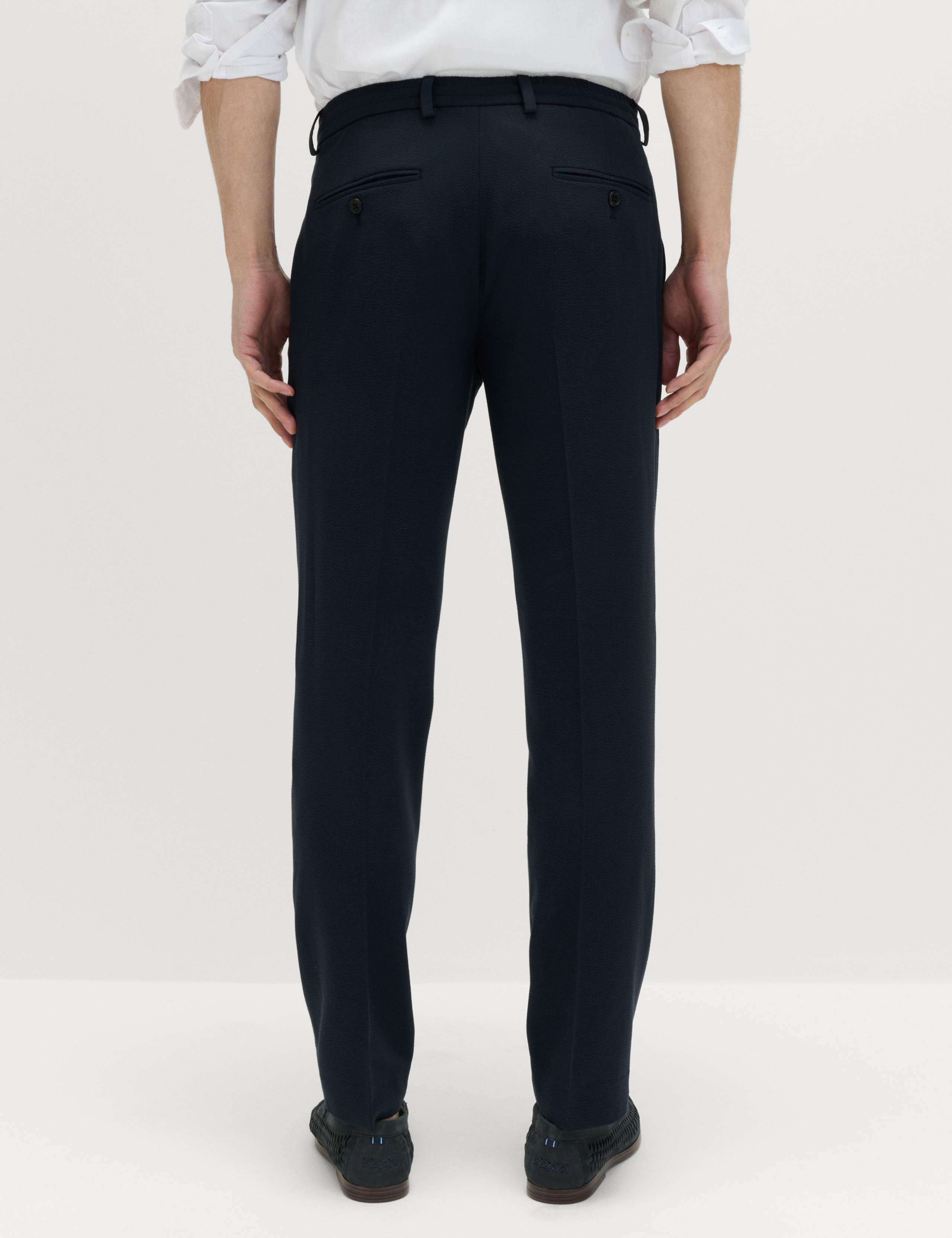 Tailored Fit Flat Front Stretch Trousers 4 of 7