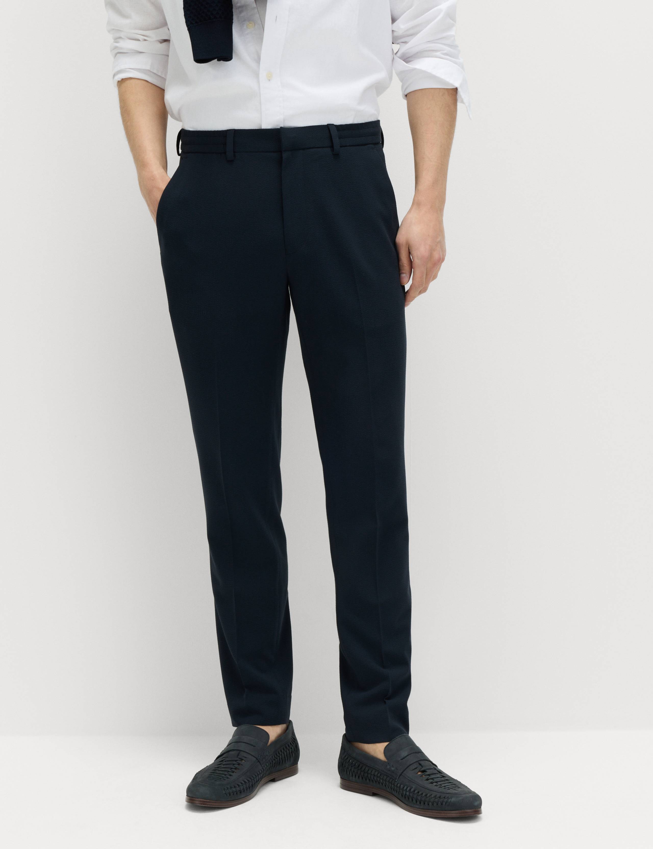 Tailored Fit Flat Front Stretch Trousers 7 of 7