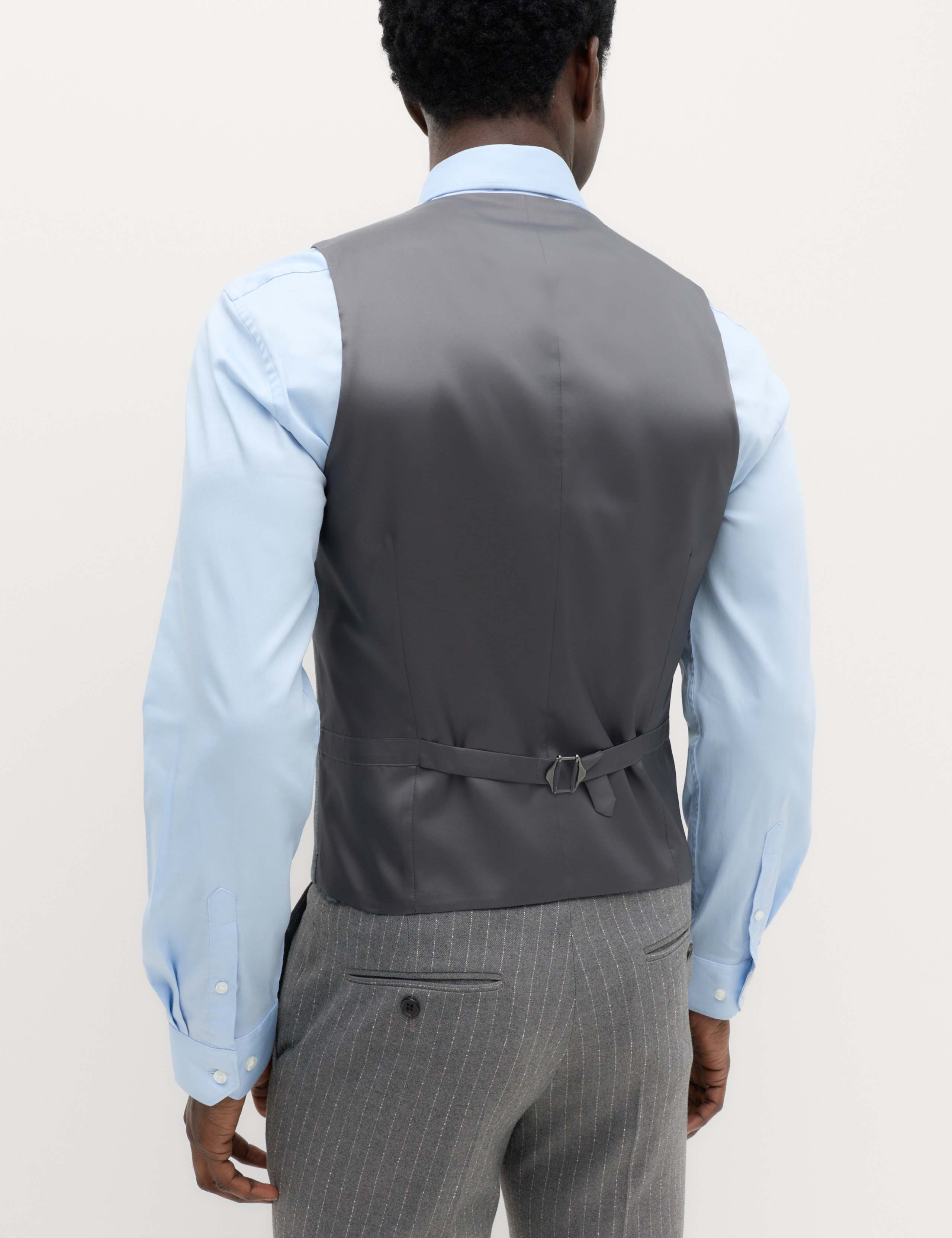 Pin Stripe Stretch Suit Waistcoat 4 of 5
