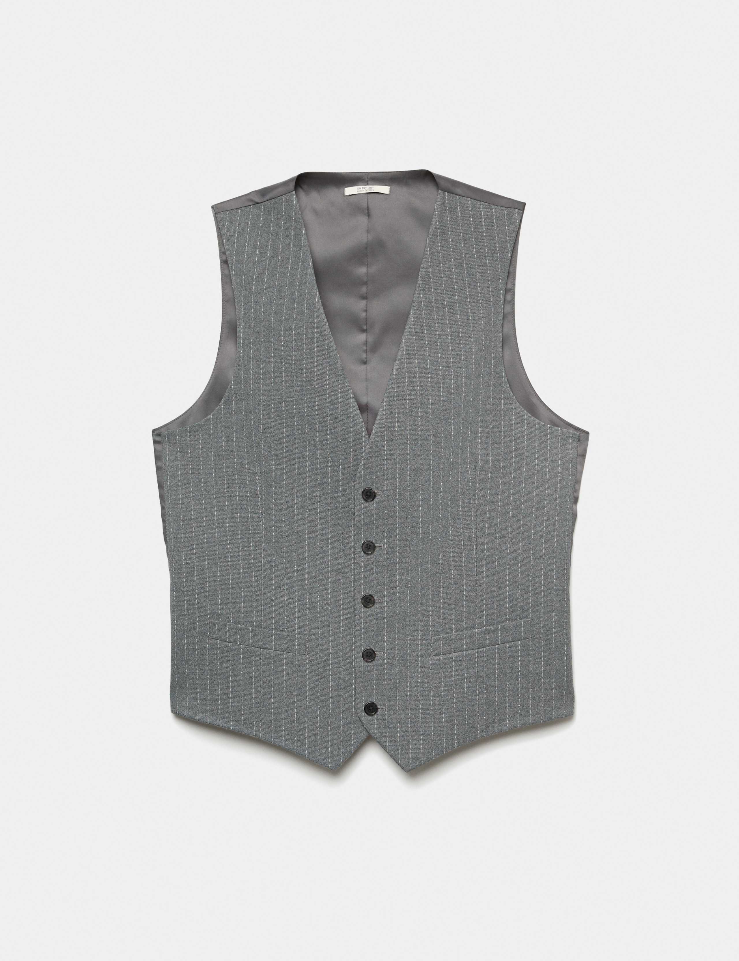 Pin Stripe Stretch Suit Waistcoat 2 of 5