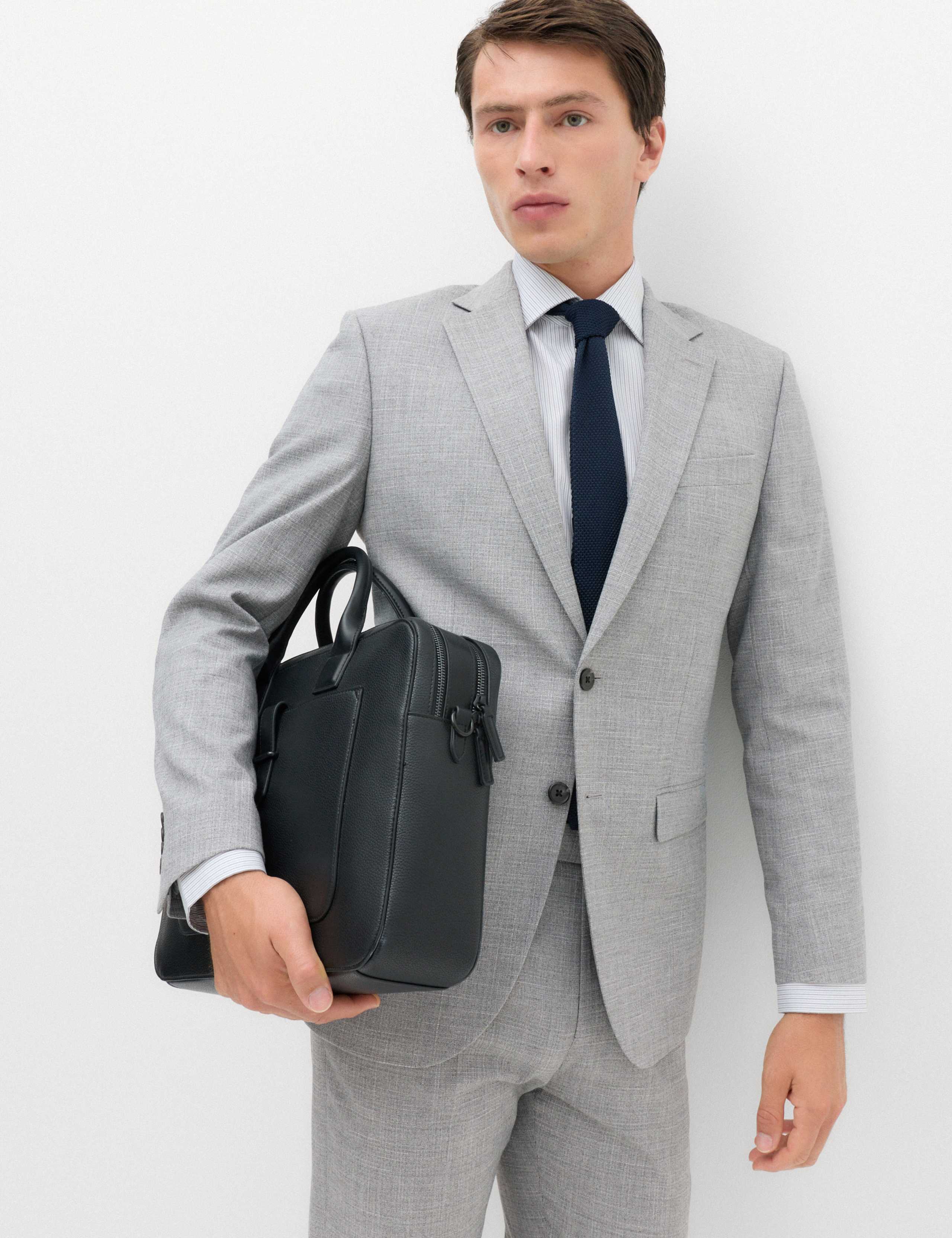 Regular Fit Textured Suit Jacket 6 of 6