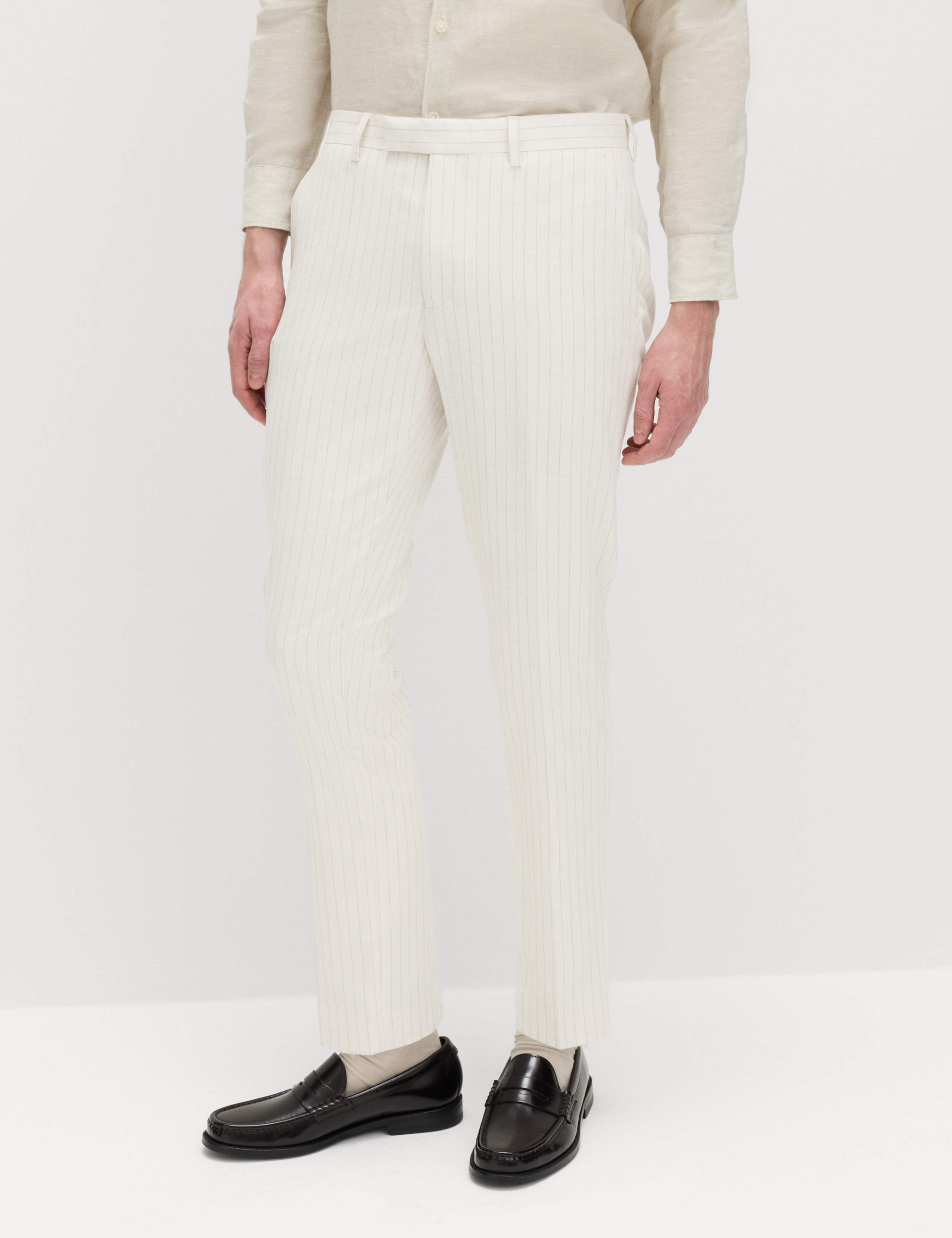 Slim Fit Pinstripe Suit Trousers 1 of 6