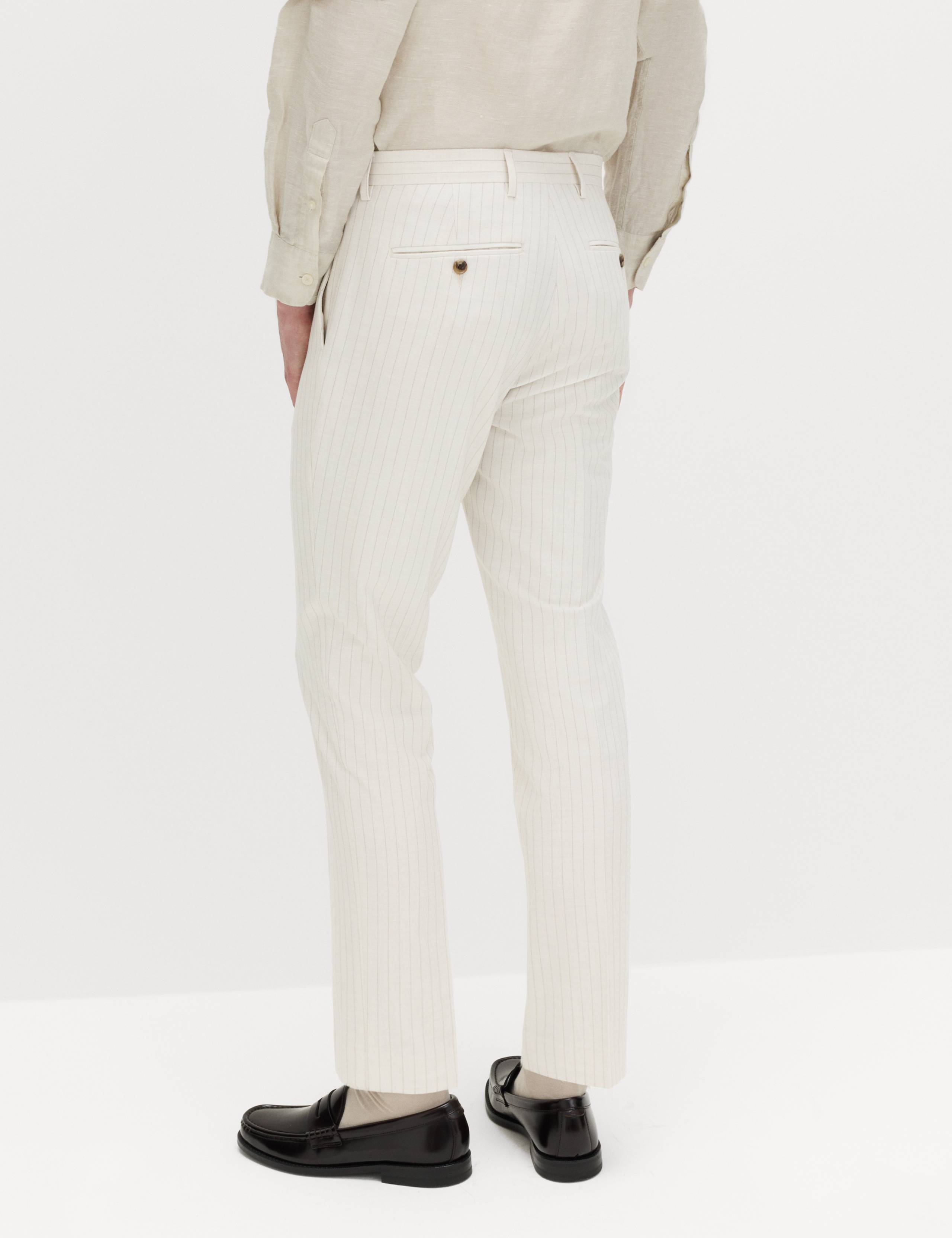 Slim Fit Pinstripe Suit Trousers 4 of 6