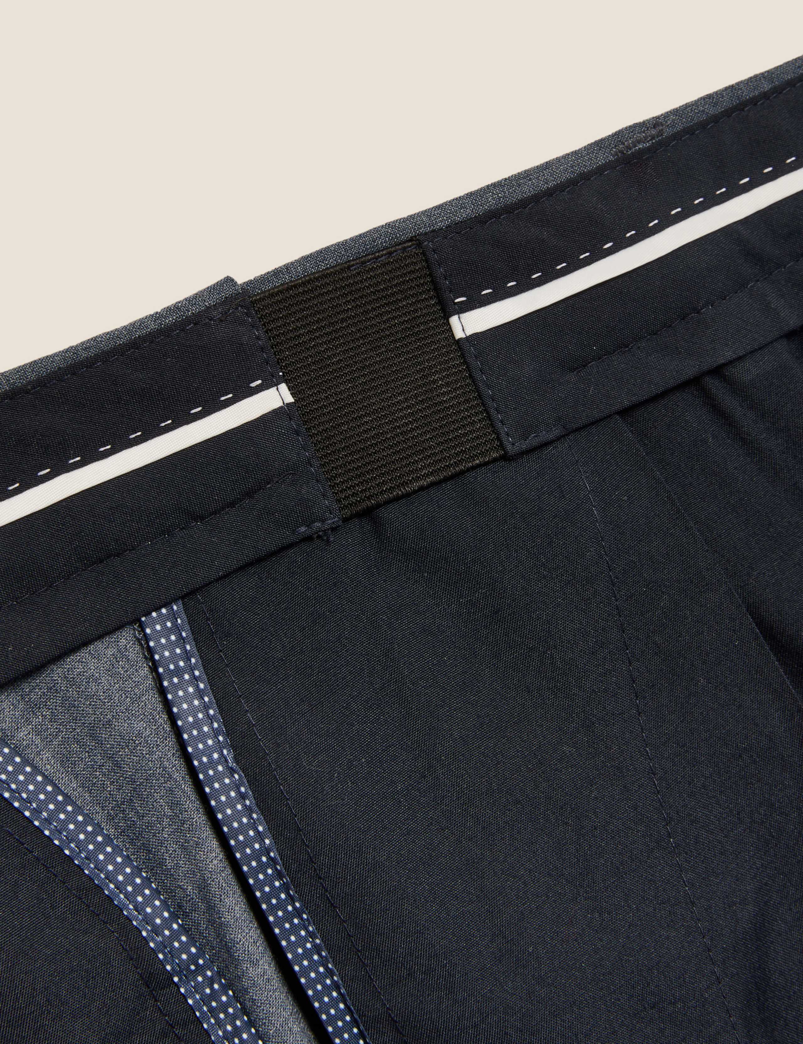 Airforce Blue Regular Fit Wool Trousers 9 of 10