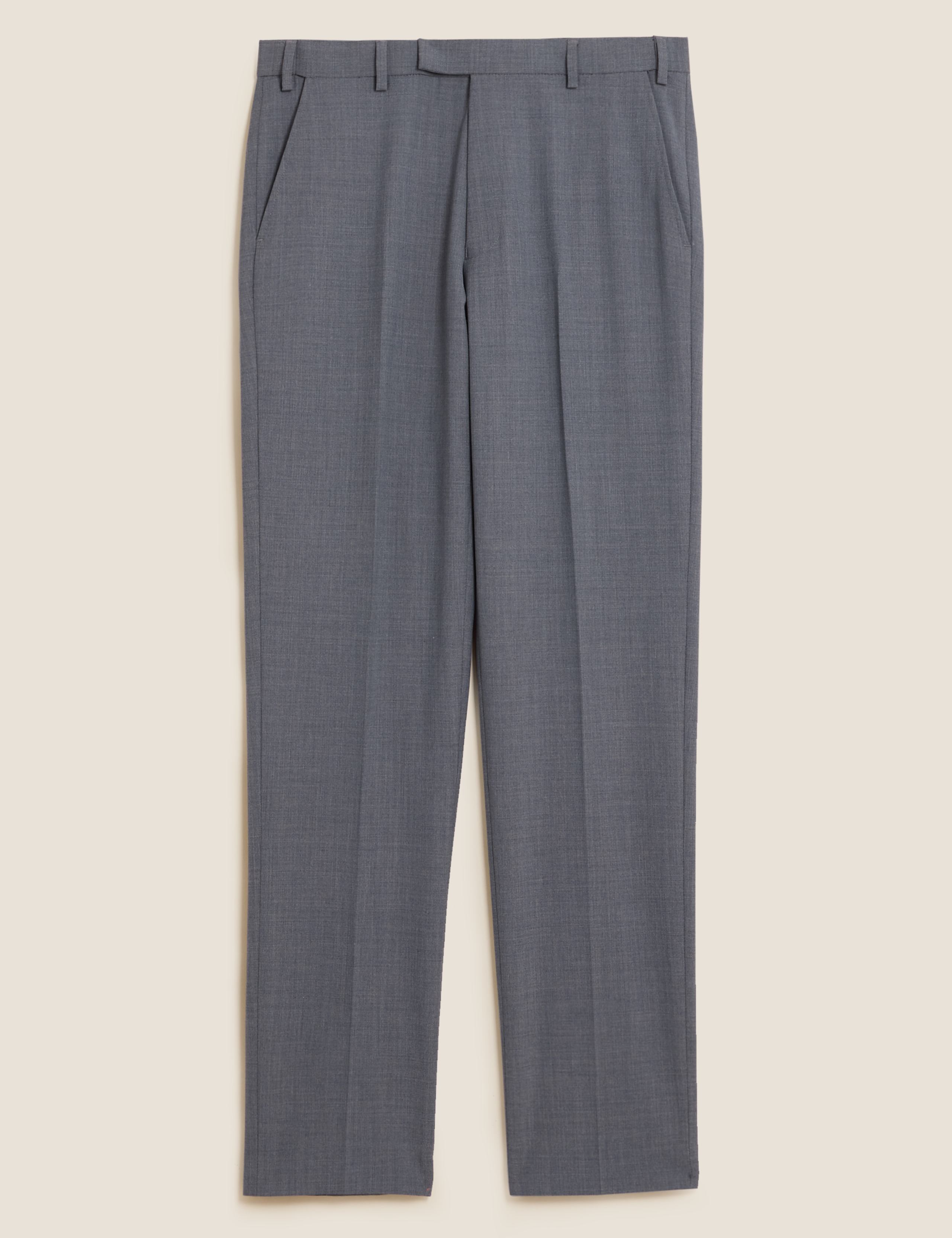 Airforce Blue Regular Fit Wool Trousers 2 of 10