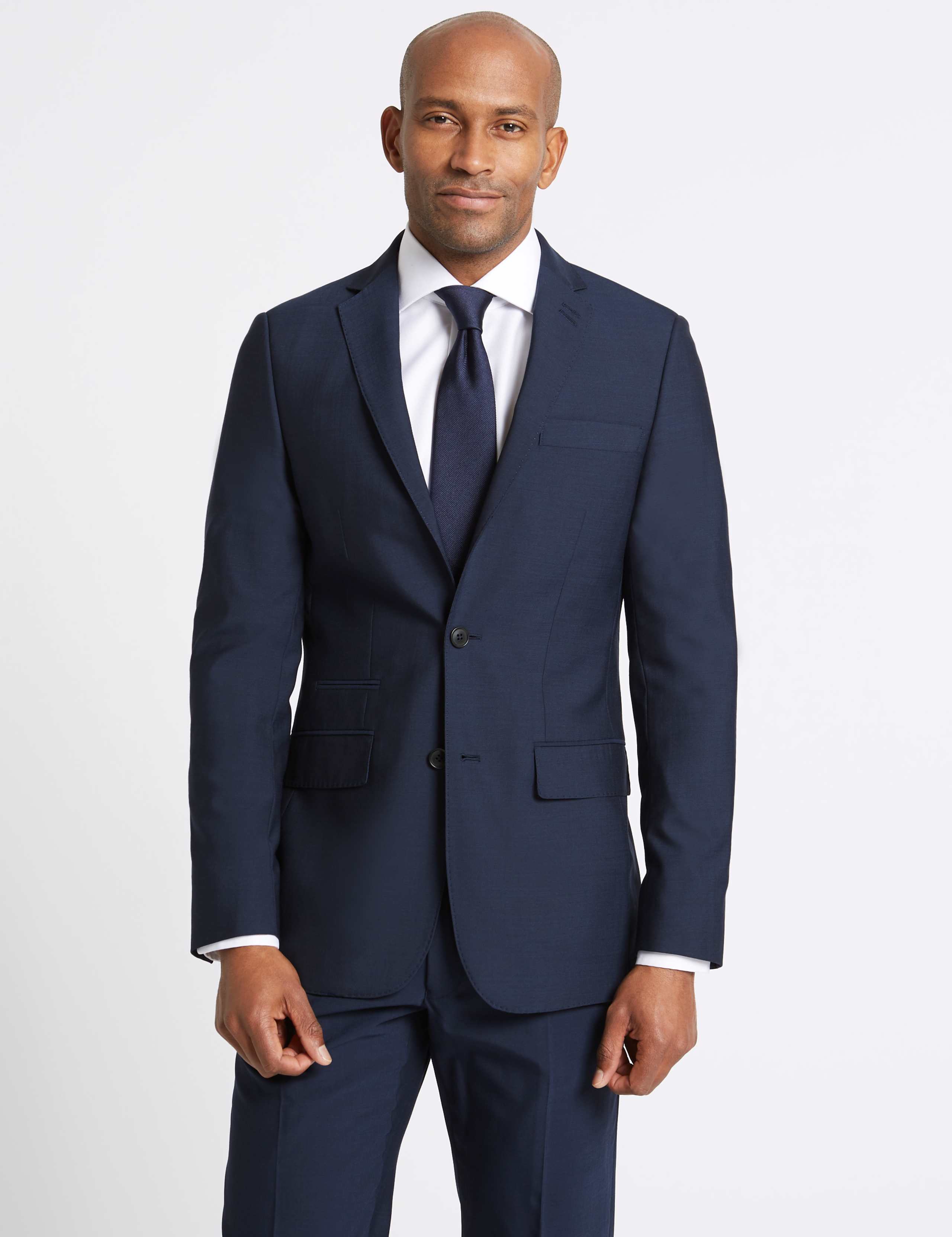 Tailored Fit Wool Blend Suit Jacket 4 of 8