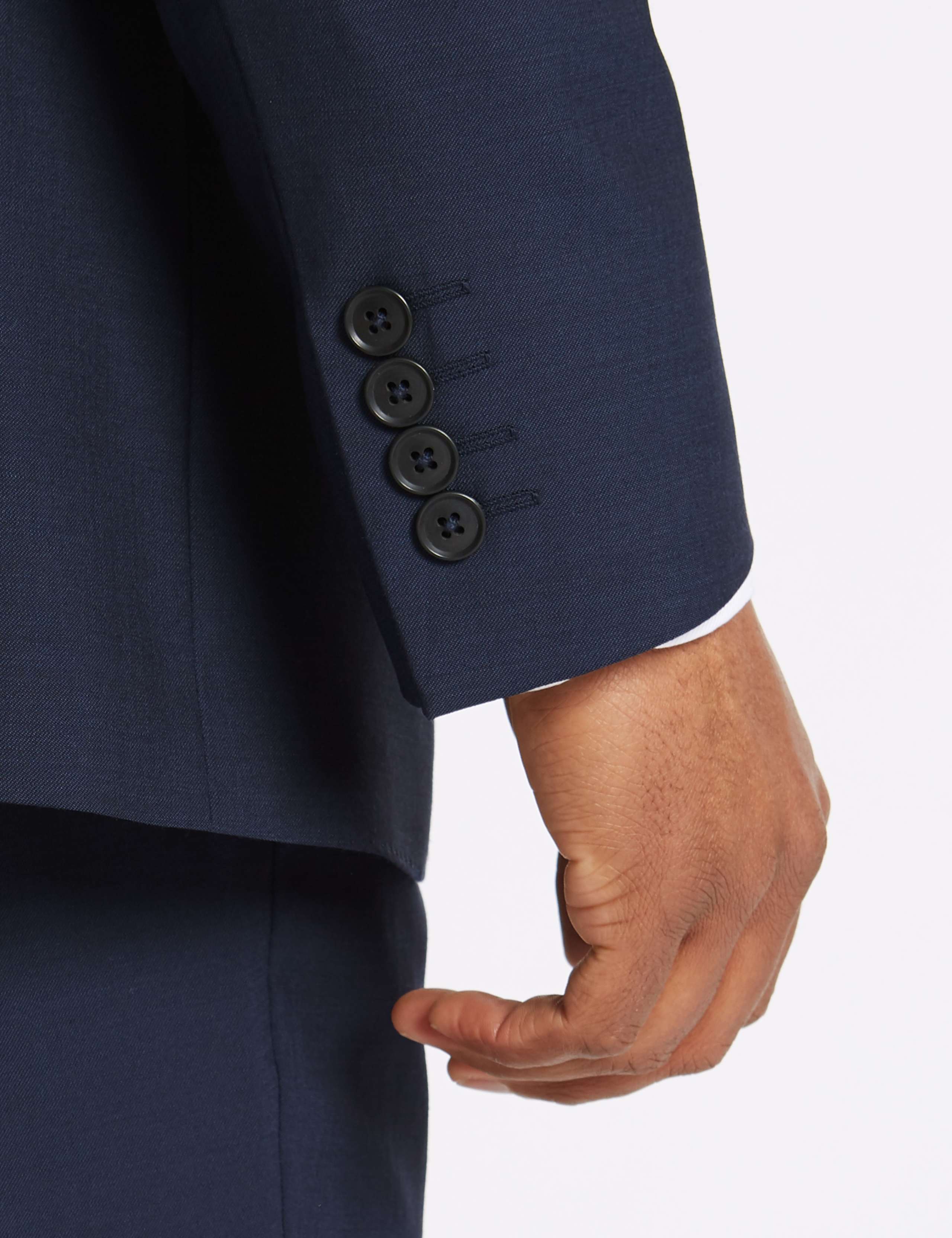 Tailored Fit Wool Blend Suit Jacket 6 of 8