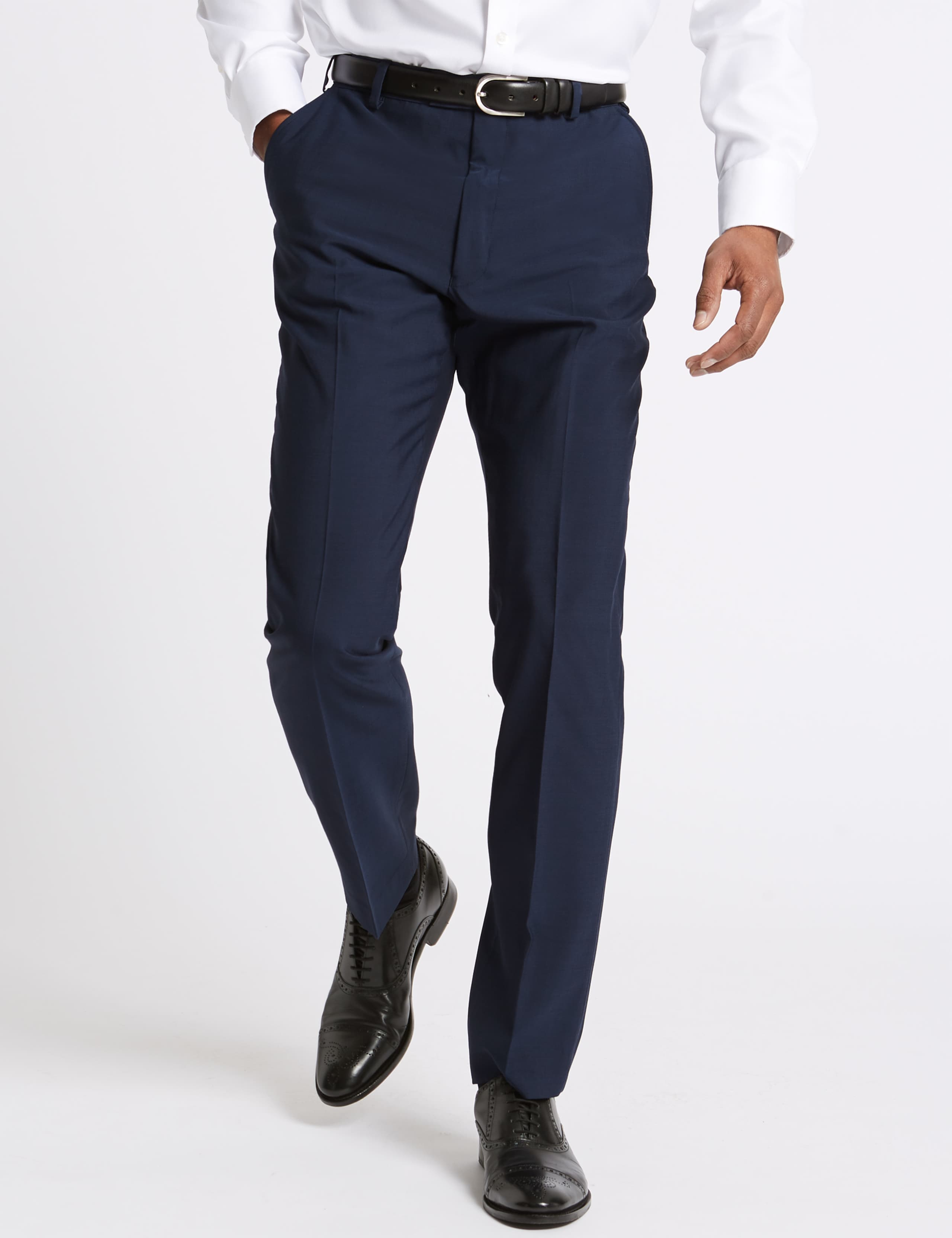Indigo Tailored Fit Trousers 3 of 5