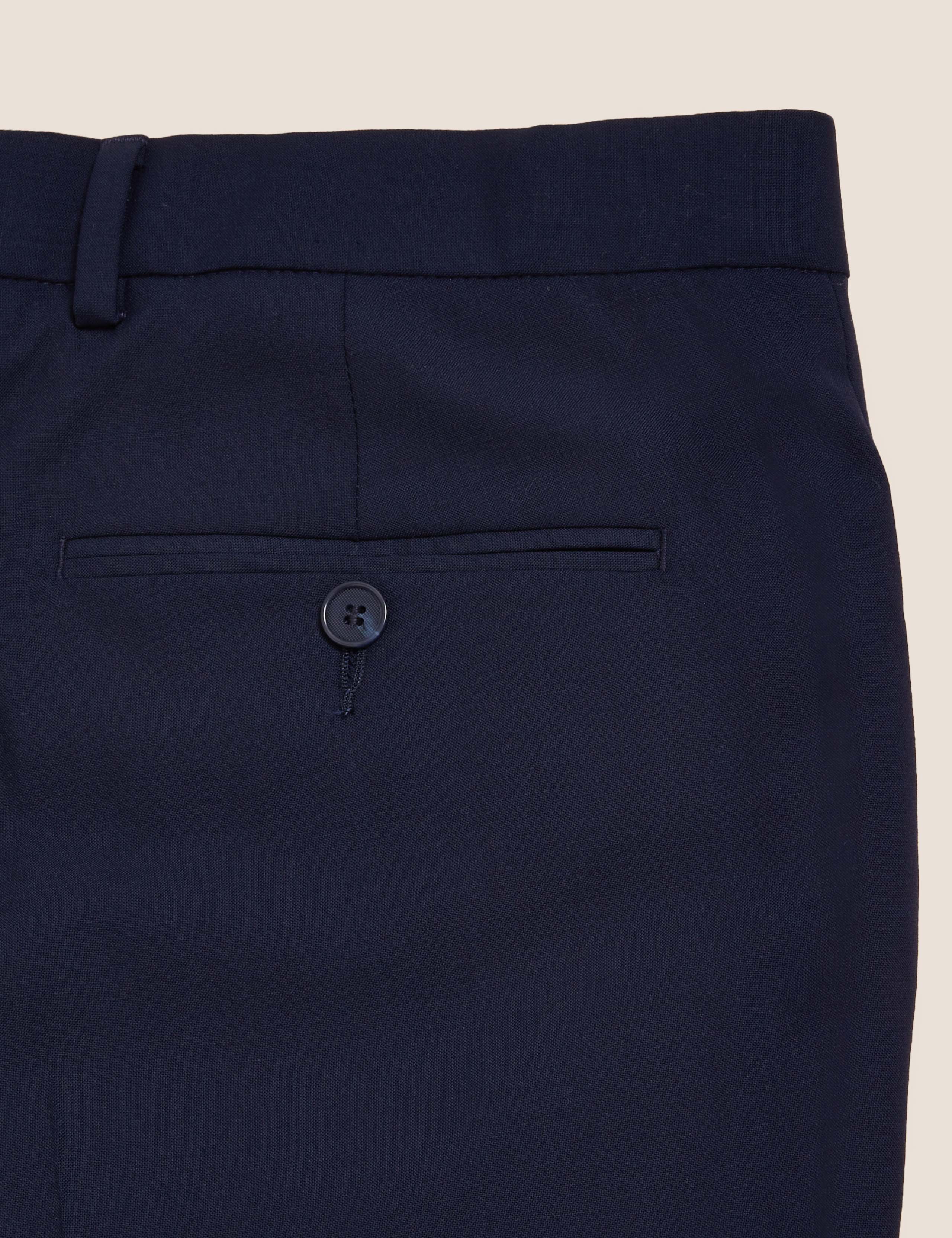 The Ultimate Navy Tailored Fit Suit Trousers 8 of 8