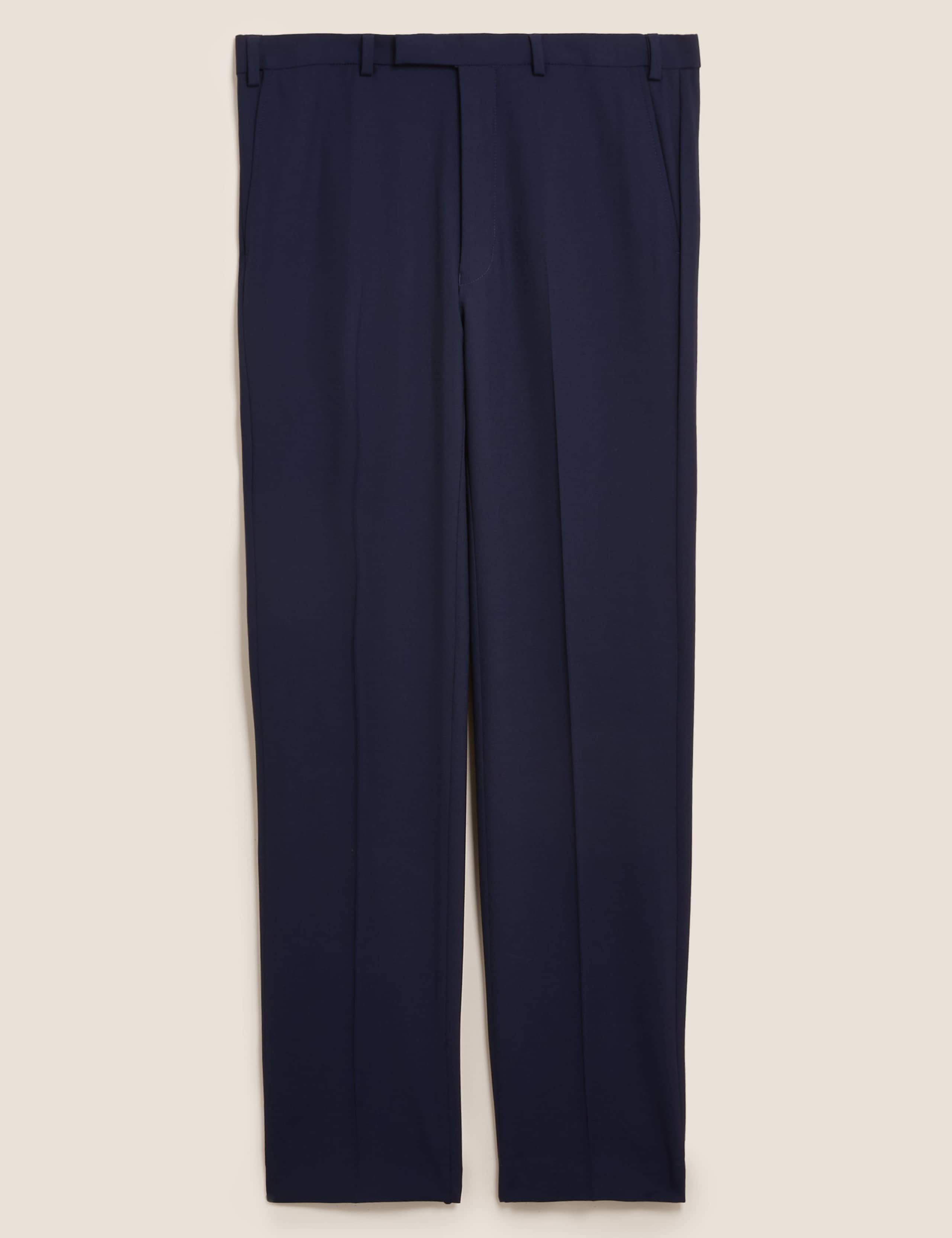 The Ultimate Navy Tailored Fit Suit Trousers 2 of 8