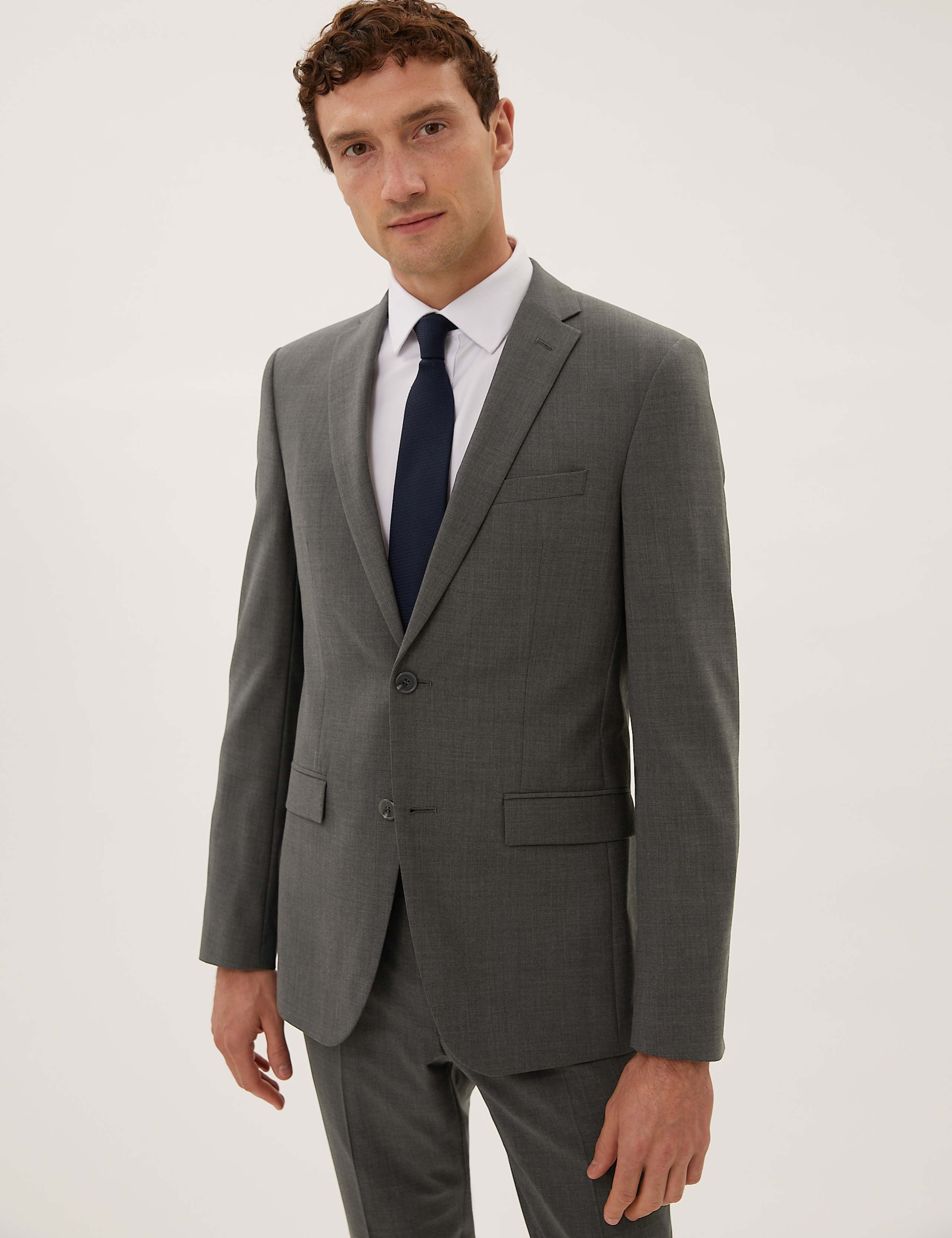 The Ultimate Charcoal Tailored Fit Suit Jacket 1 of 9