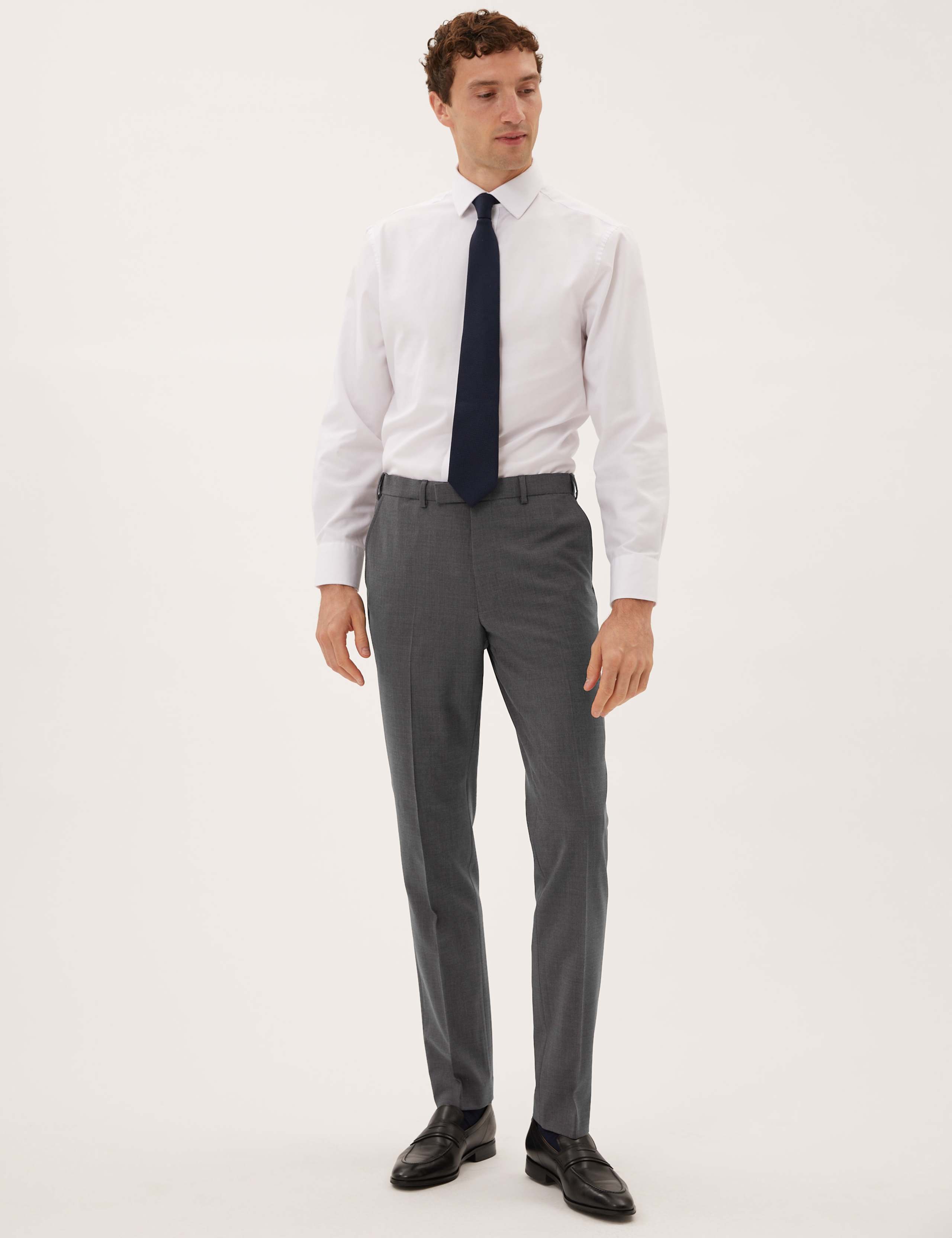The Ultimate Charcoal Tailored Fit Suit Trousers 1 of 6