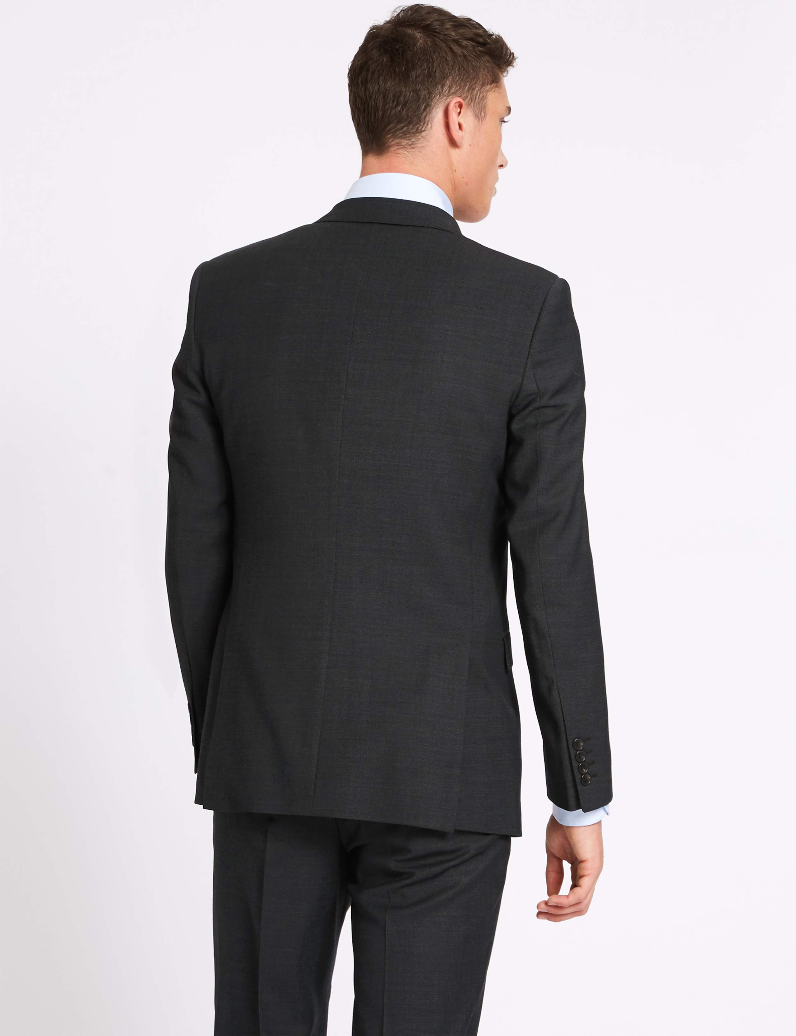 Charcoal Tailored Fit Wool Jacket 5 of 9