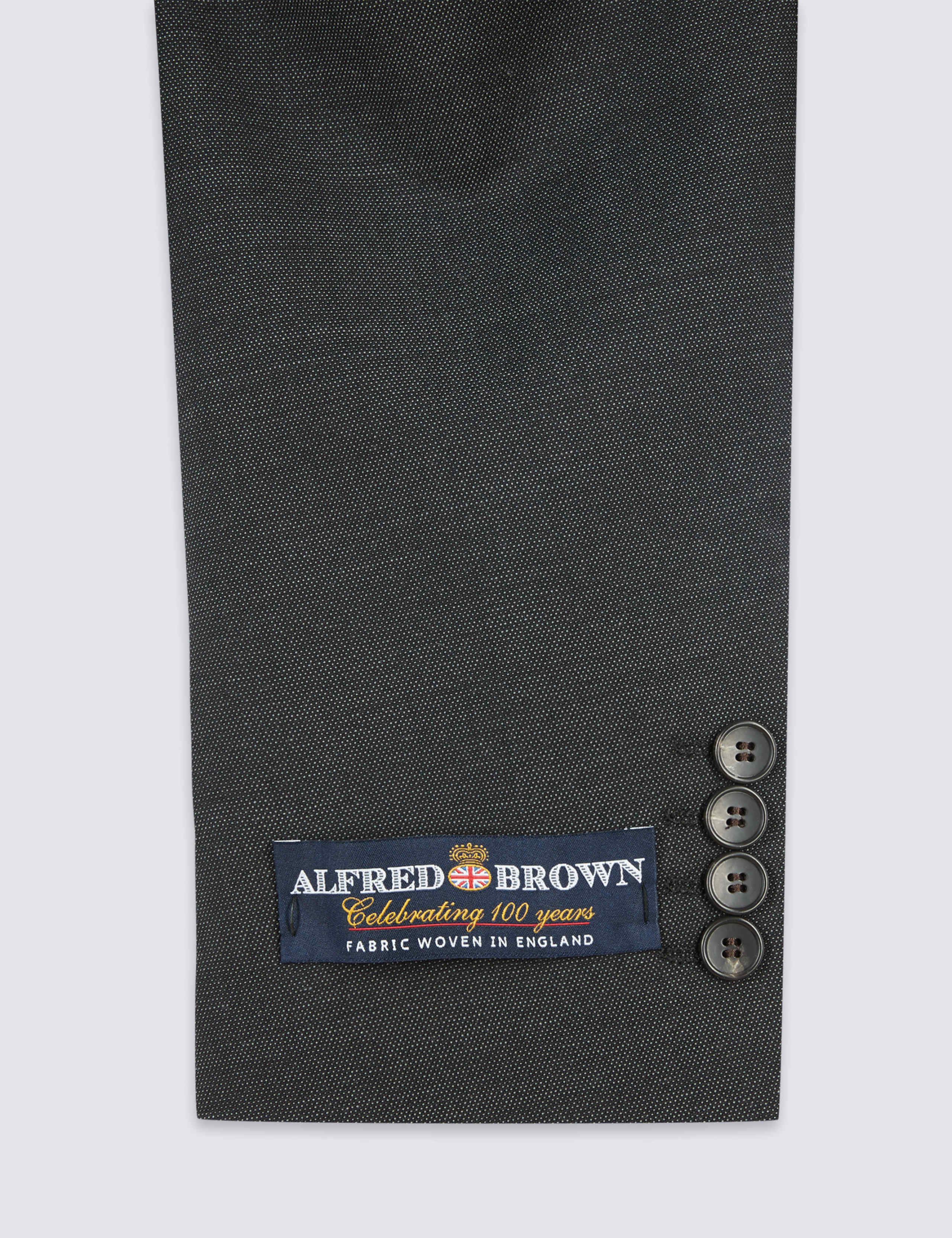Charcoal Tailored Fit Wool Jacket 8 of 9