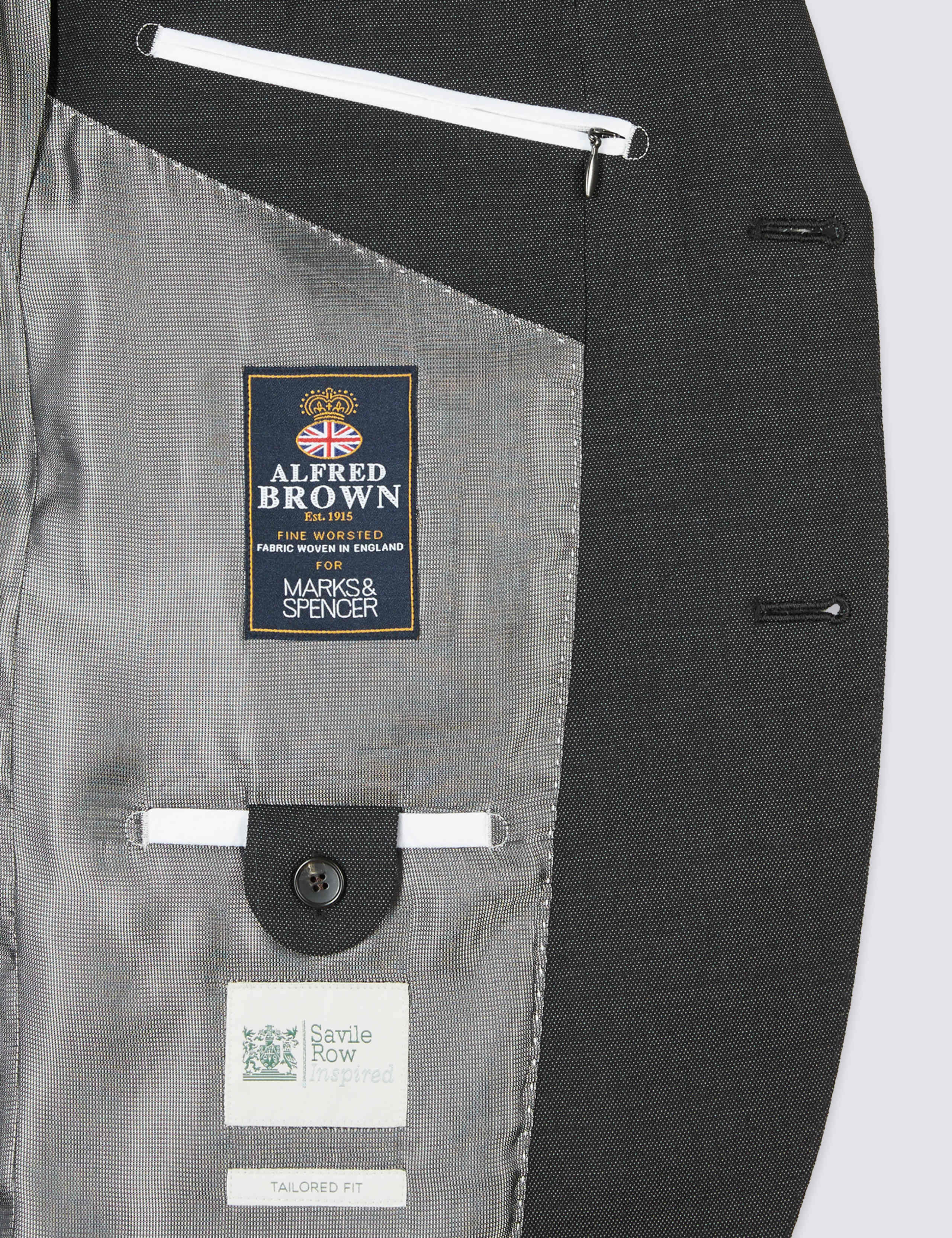 Charcoal Tailored Fit Wool Jacket 9 of 9