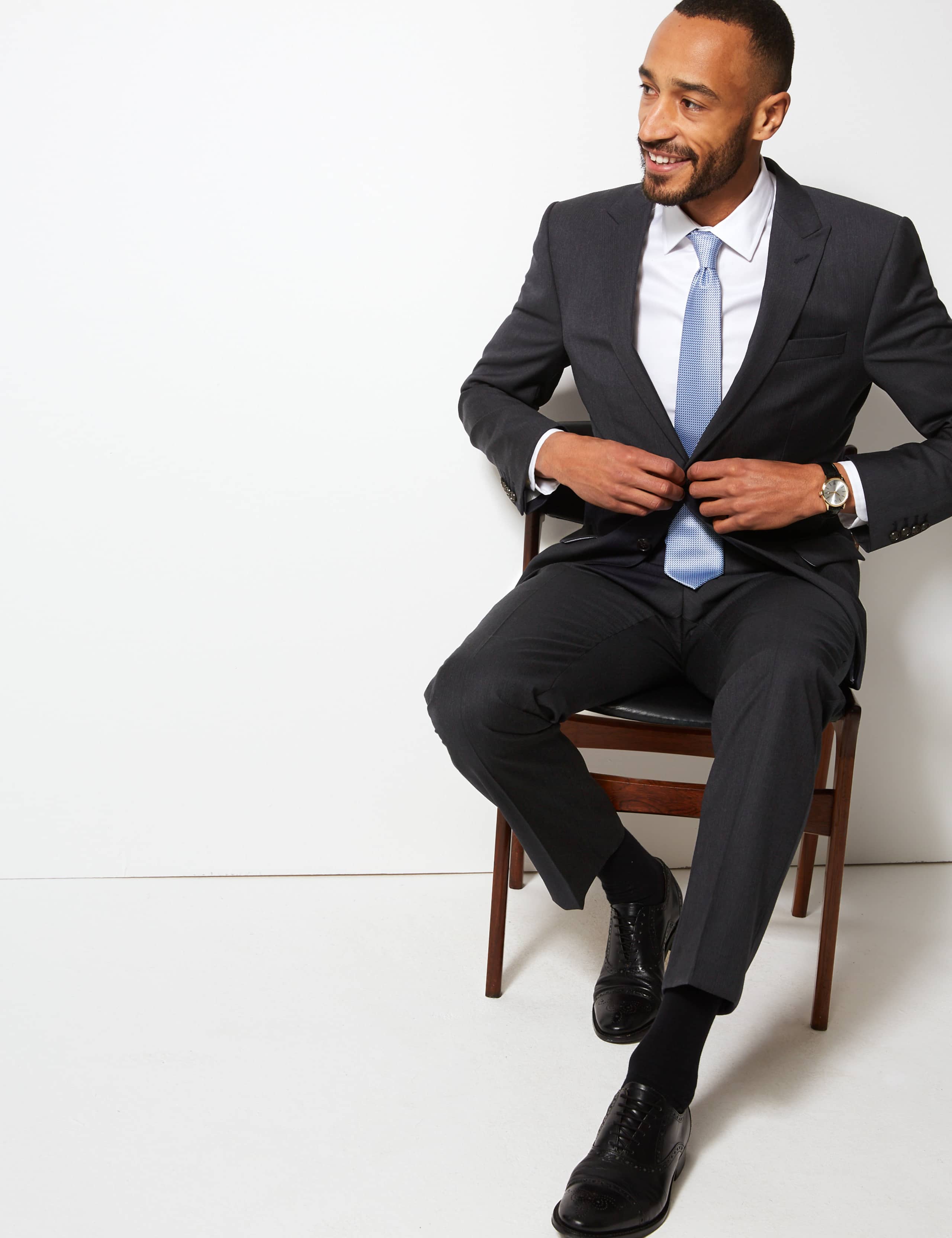 Herringbone Regular Fit Wool Jacket 1 of 8