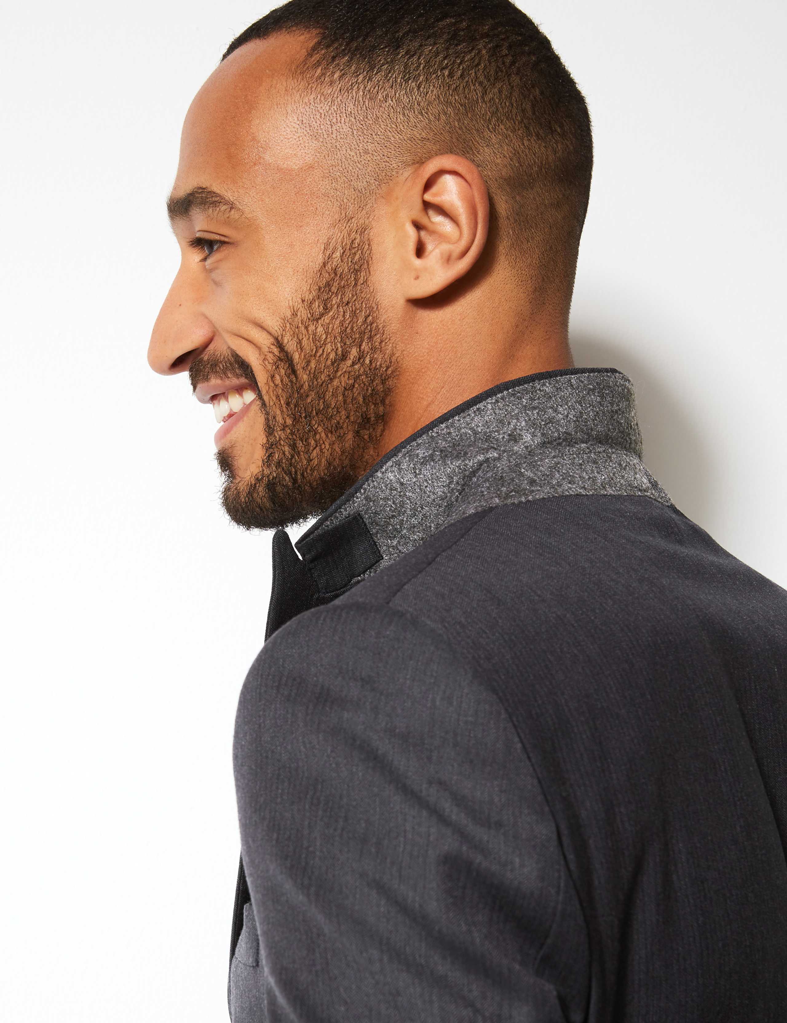Herringbone Regular Fit Wool Jacket 6 of 8