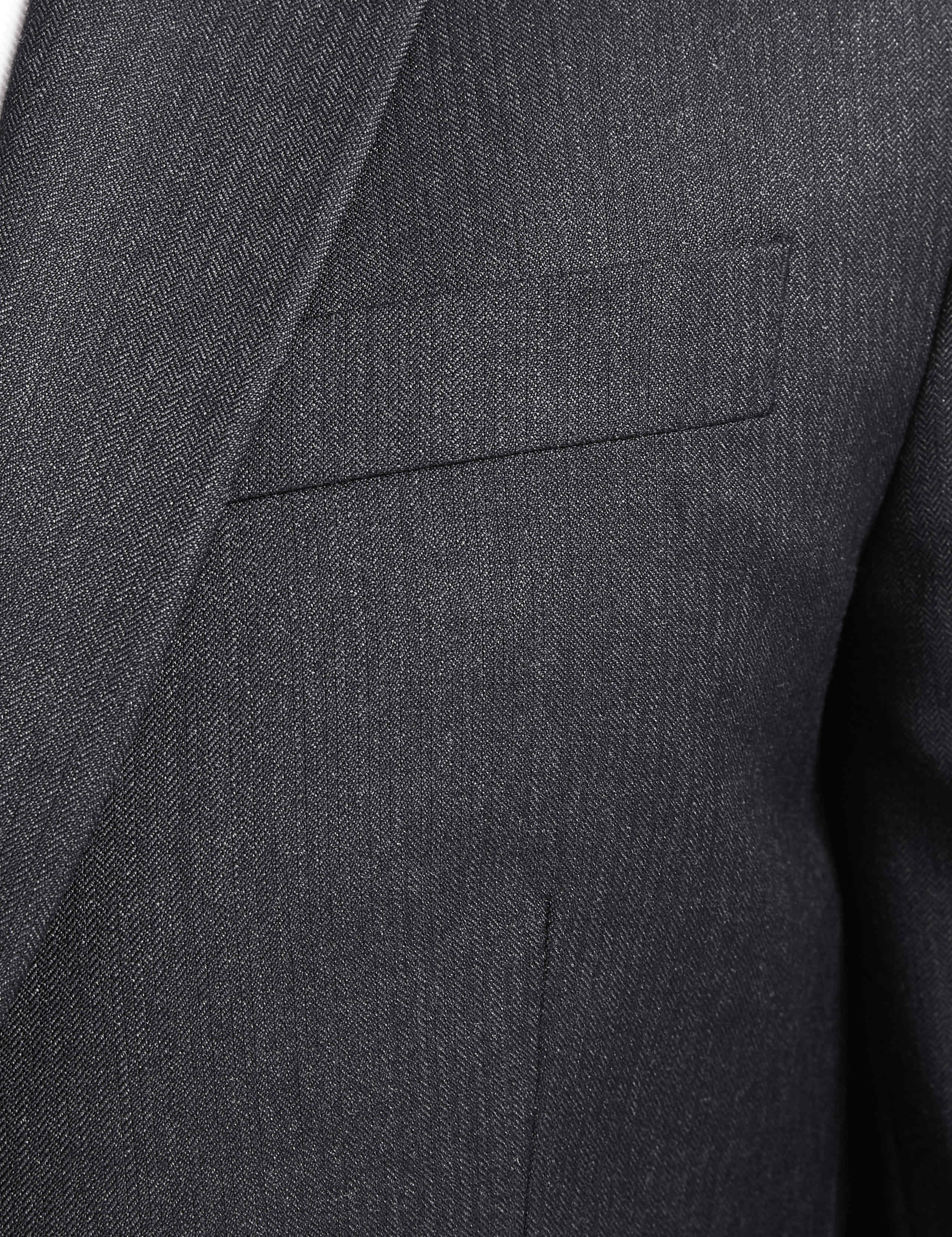 Herringbone Regular Fit Wool Jacket 8 of 8