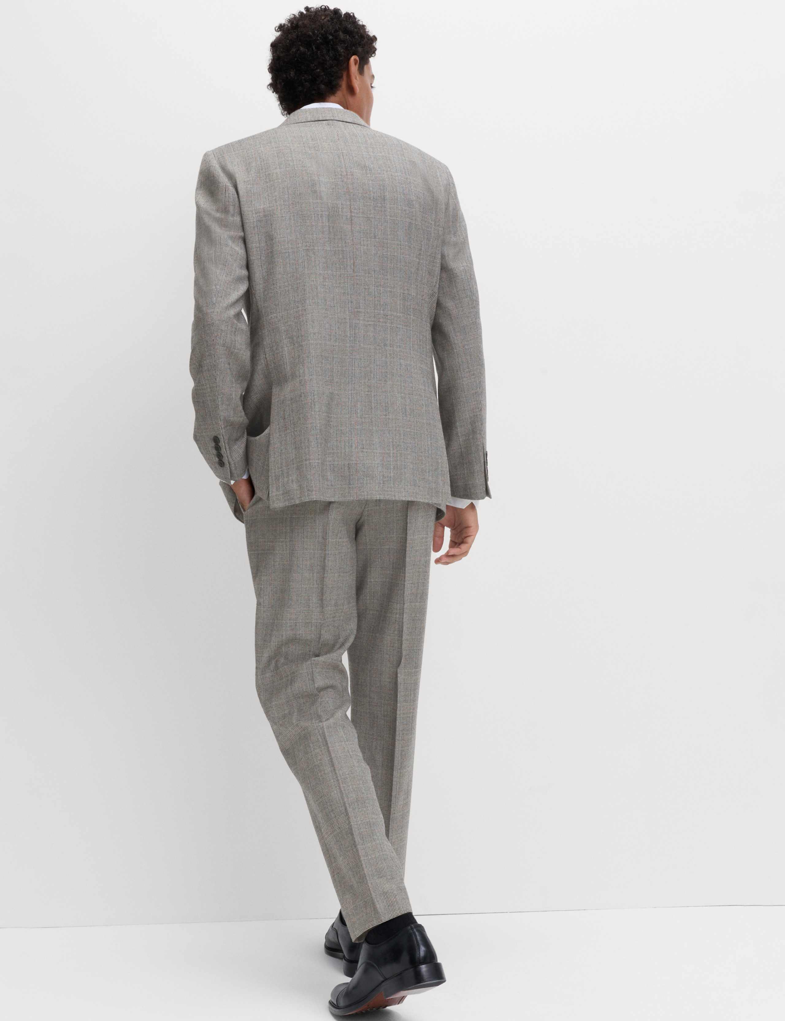Regular Fit Pure Wool Check Suit Jacket 5 of 7