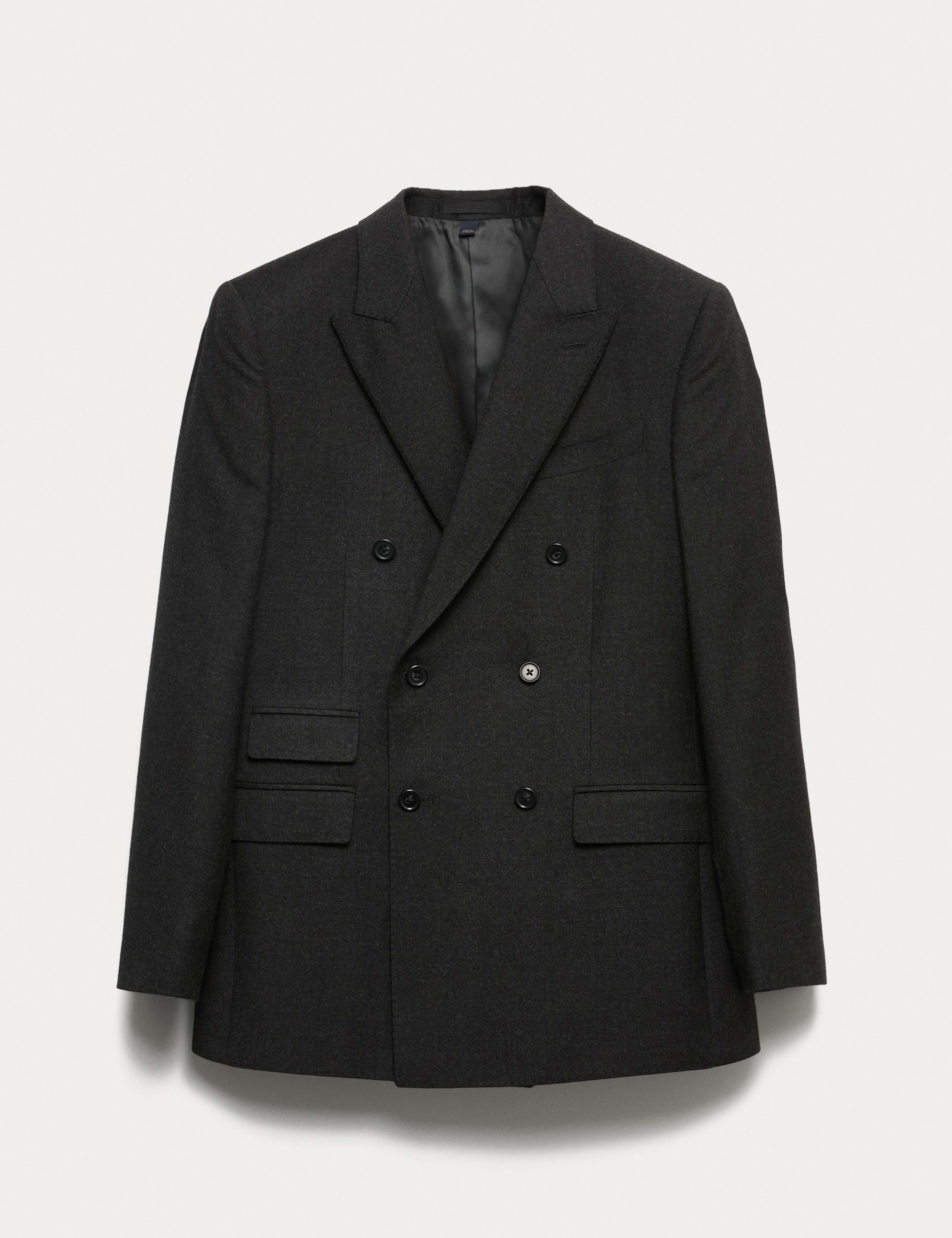 Regular Fit Pure Wool Flannel Suit Jacket 2 of 6