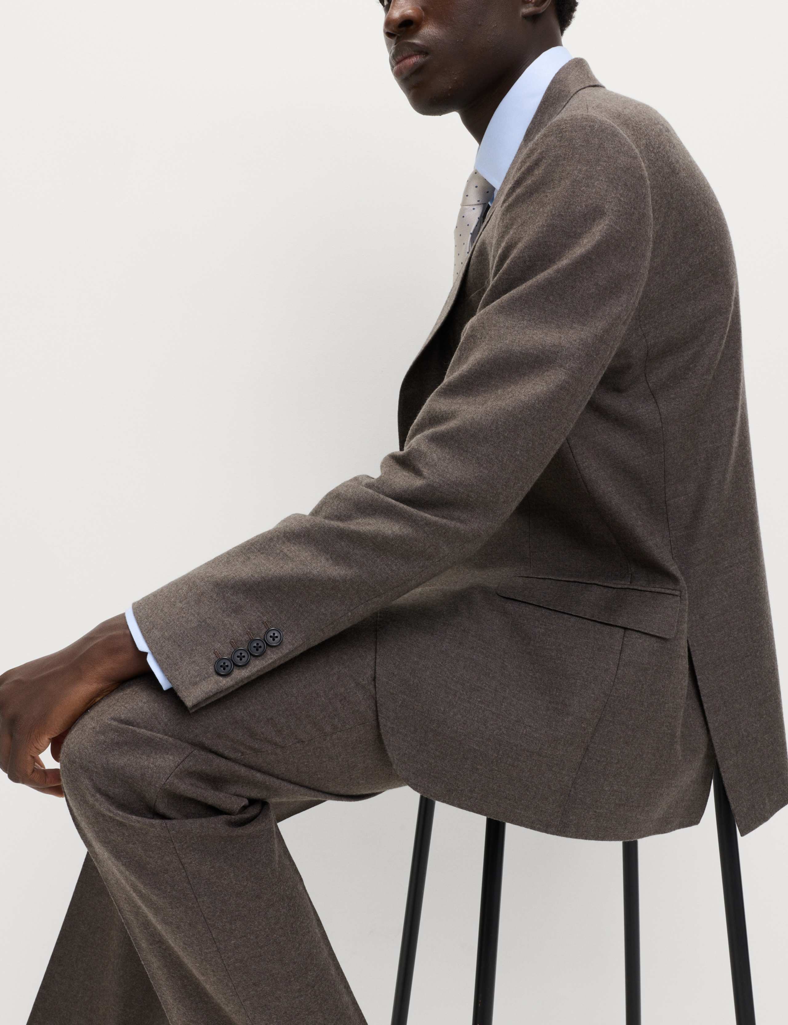 Regular Fit British Pure Wool Suit Jacket 6 of 6