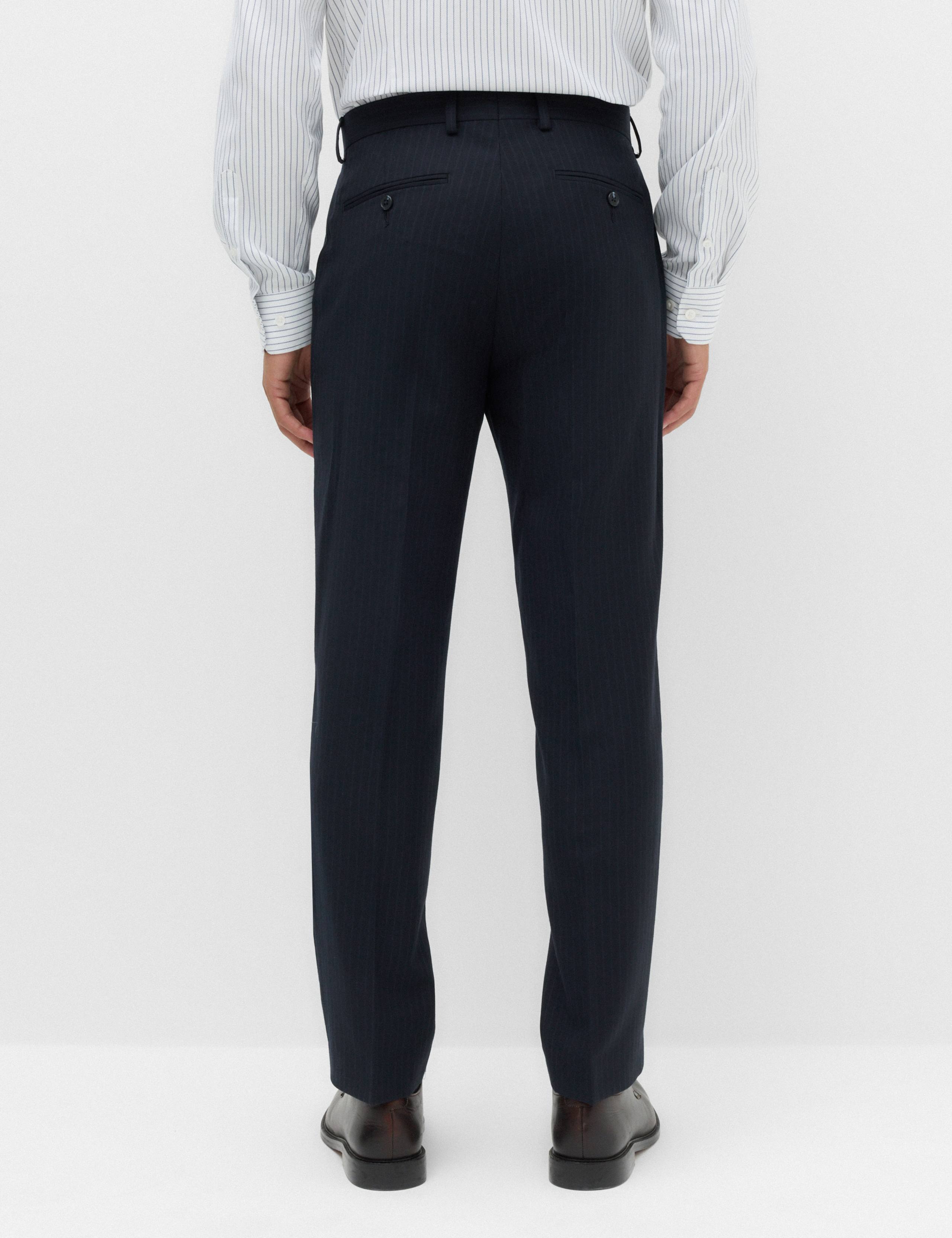 Regular Fit Pure Wool Striped Suit Trousers 5 of 7