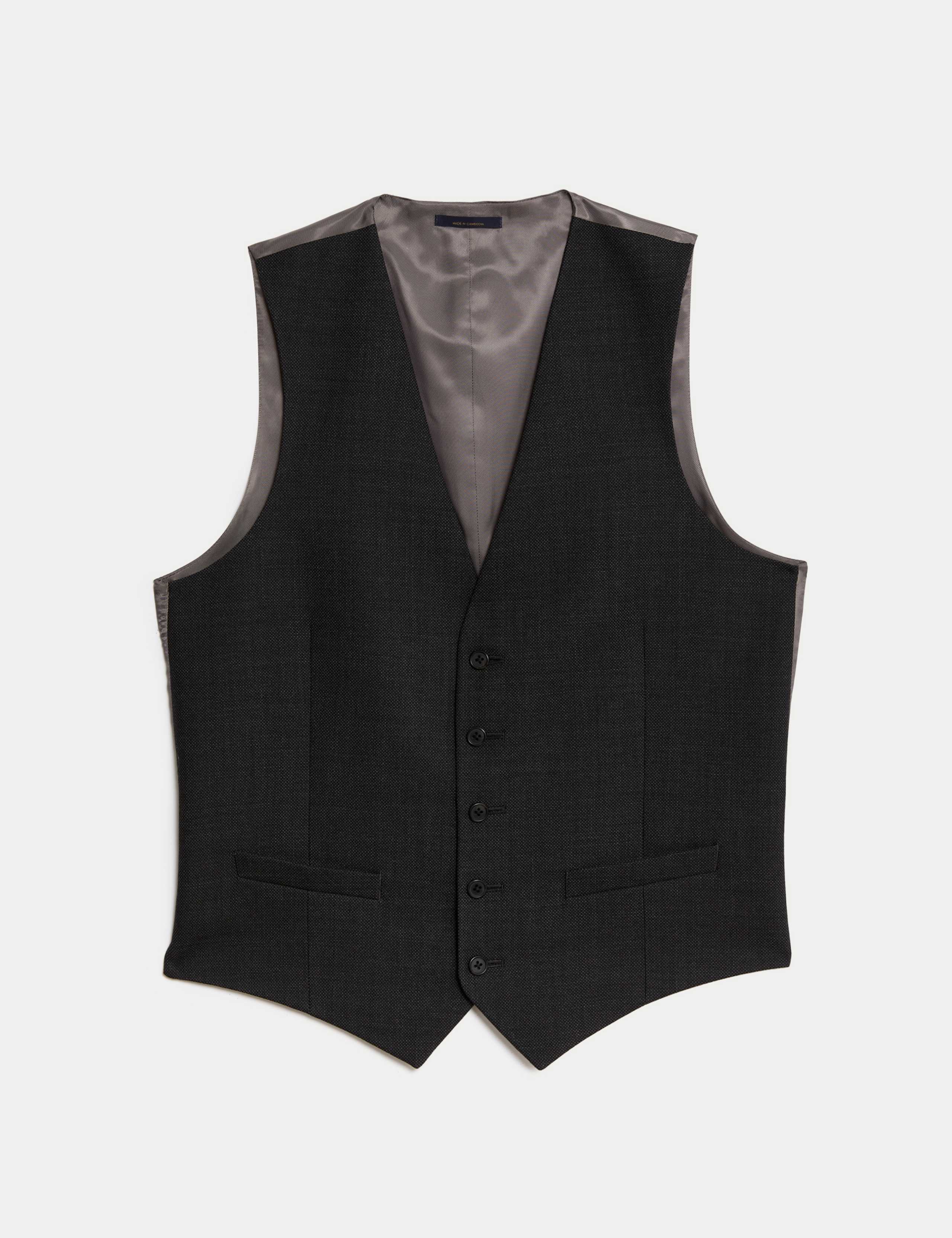 Regular Fit Pure Wool Waistcoat 2 of 5