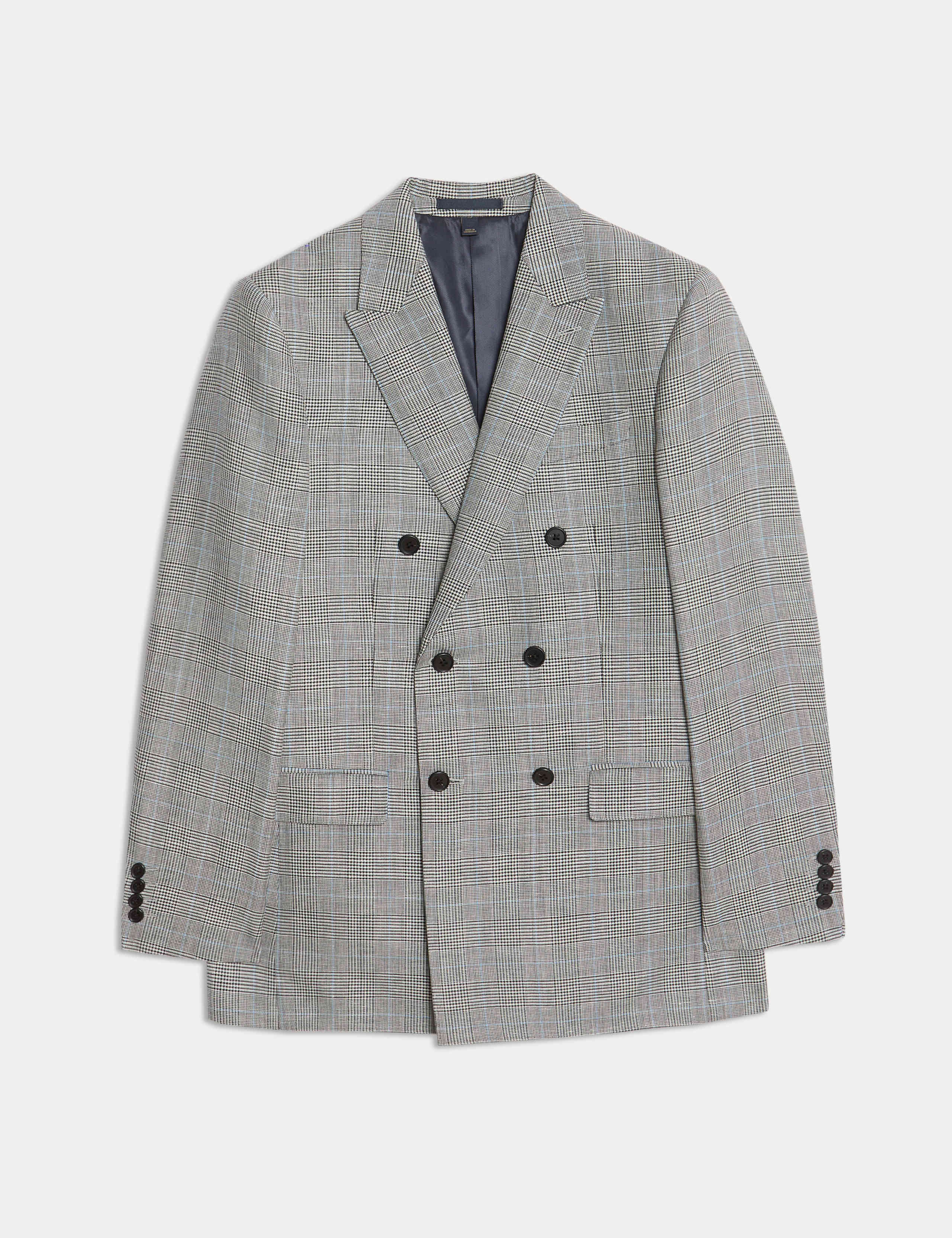 Slim Fit Wool Blend Check Suit Jacket 2 of 7