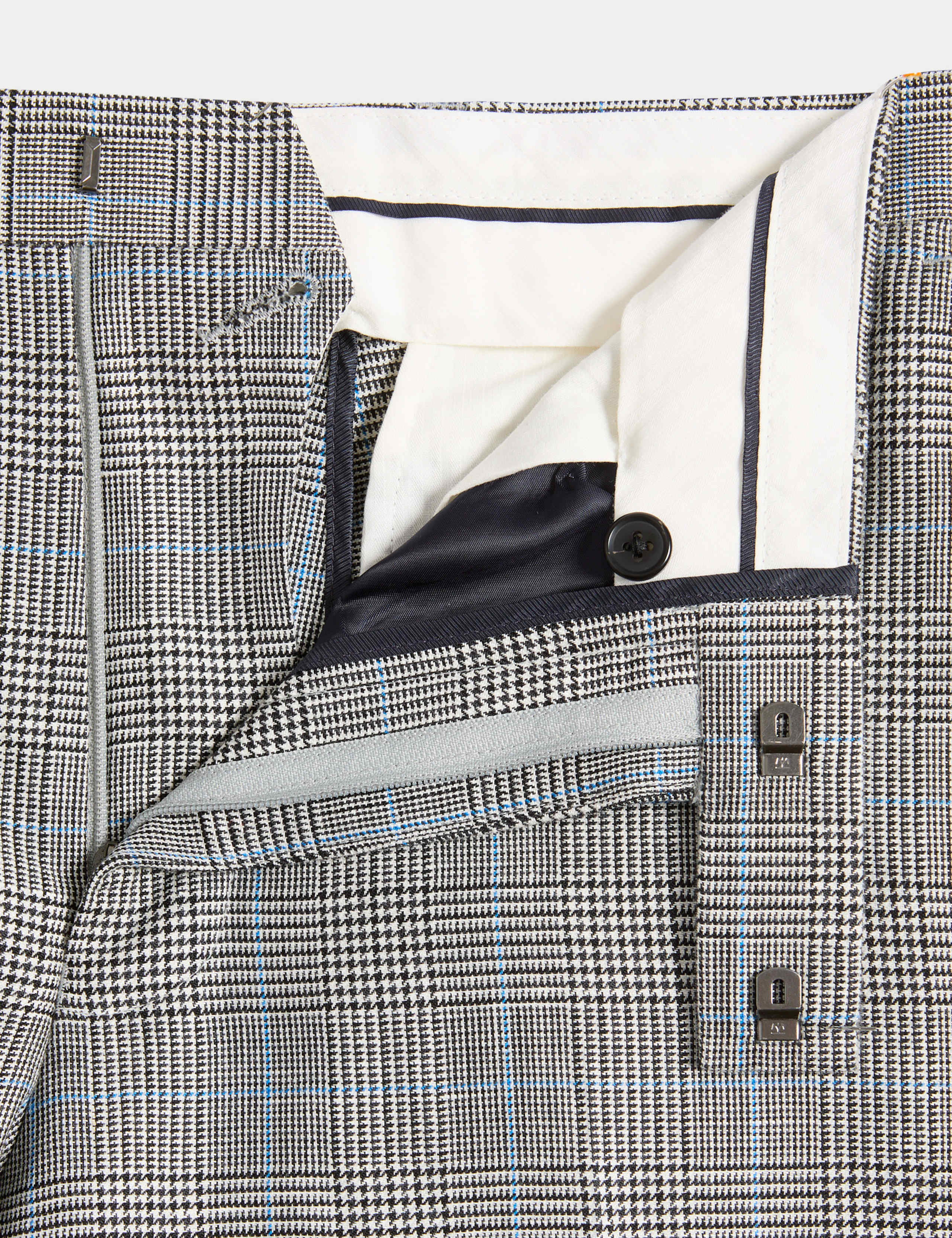 Slim Fit Wool Rich Check Suit Trousers 3 of 7