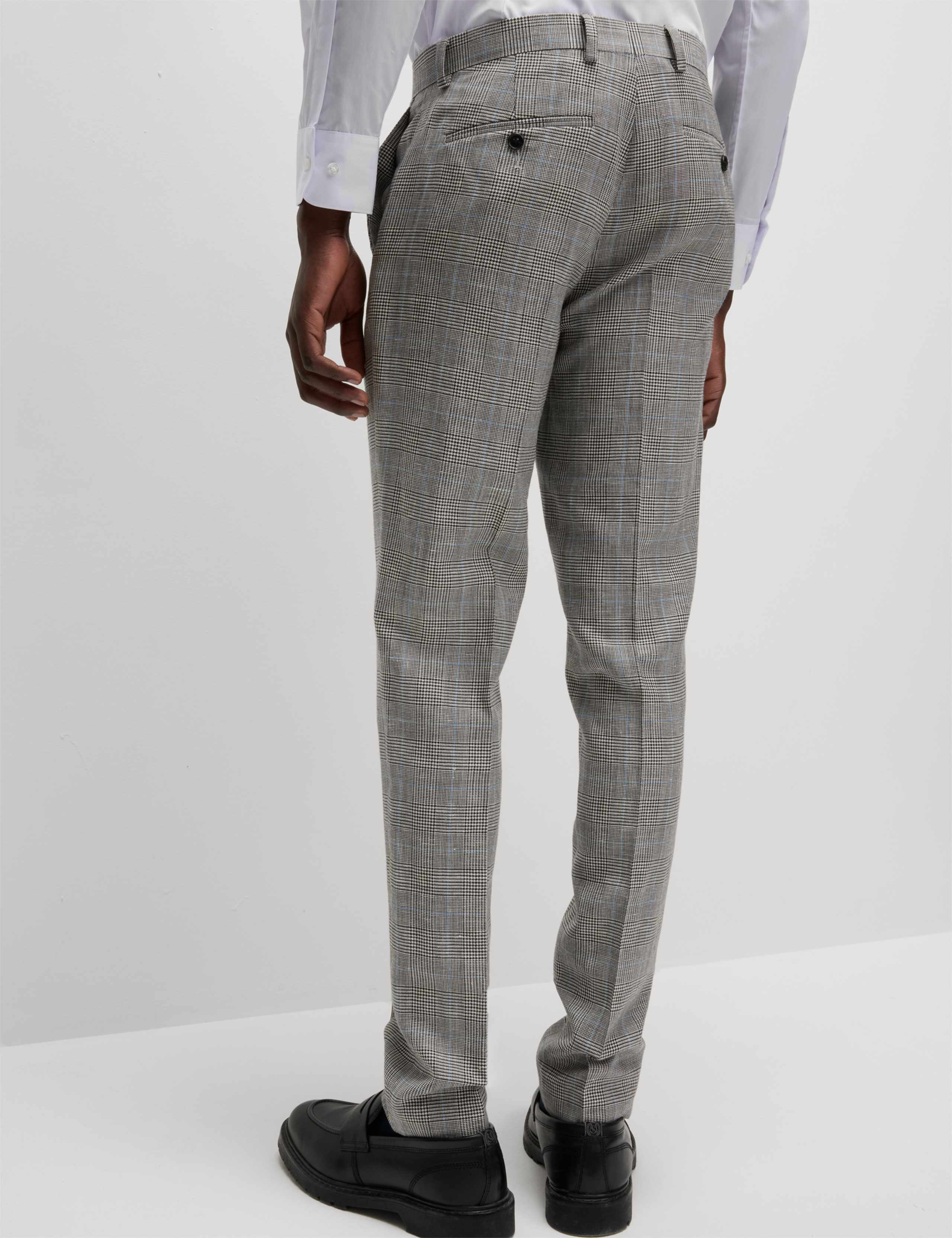 Slim Fit Wool Rich Check Suit Trousers 7 of 7