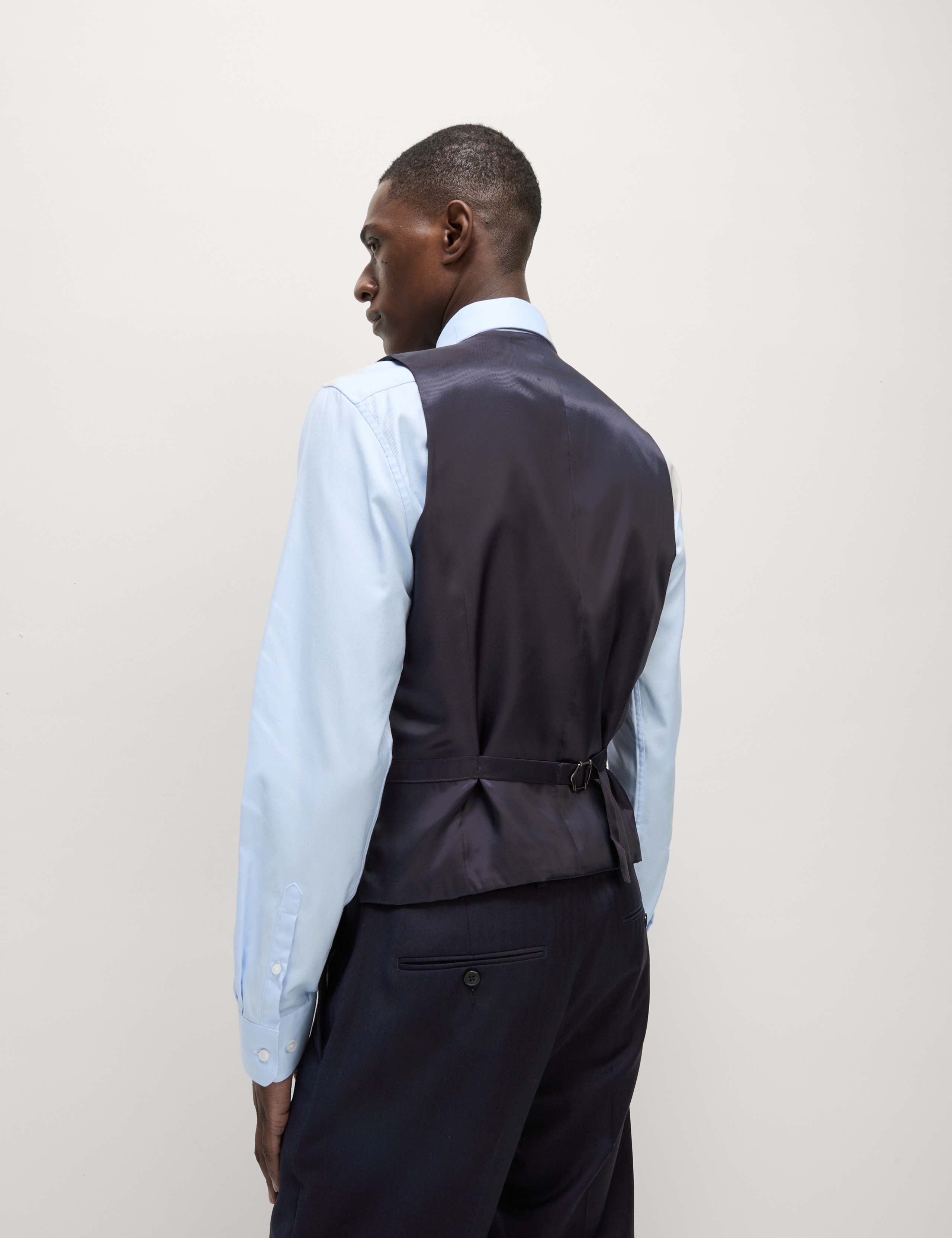 Regular Fit Pure Wool Textured Waistcoat 4 of 6