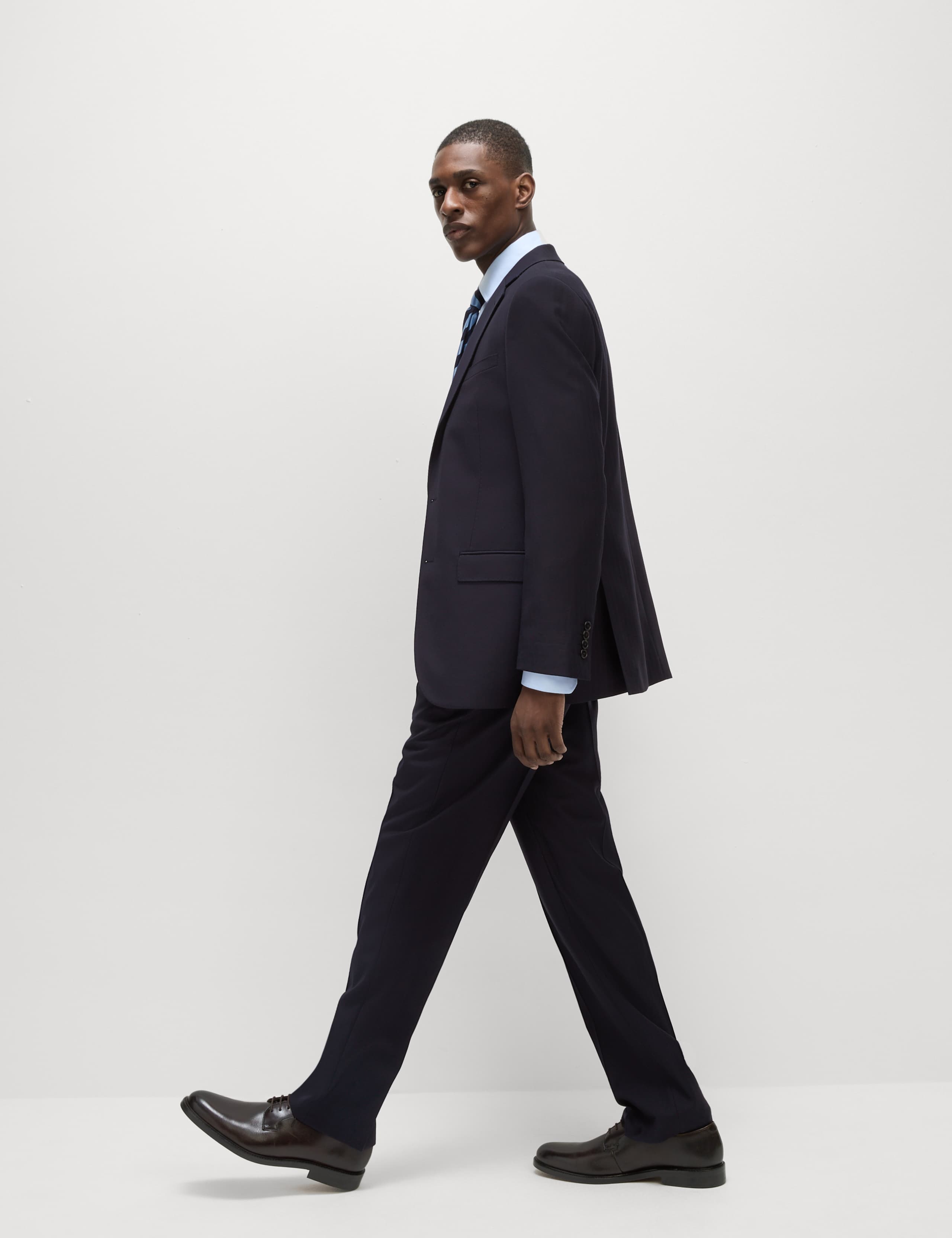 Regular Fit Herringbone Pure Wool Suit Jacket 4 of 8