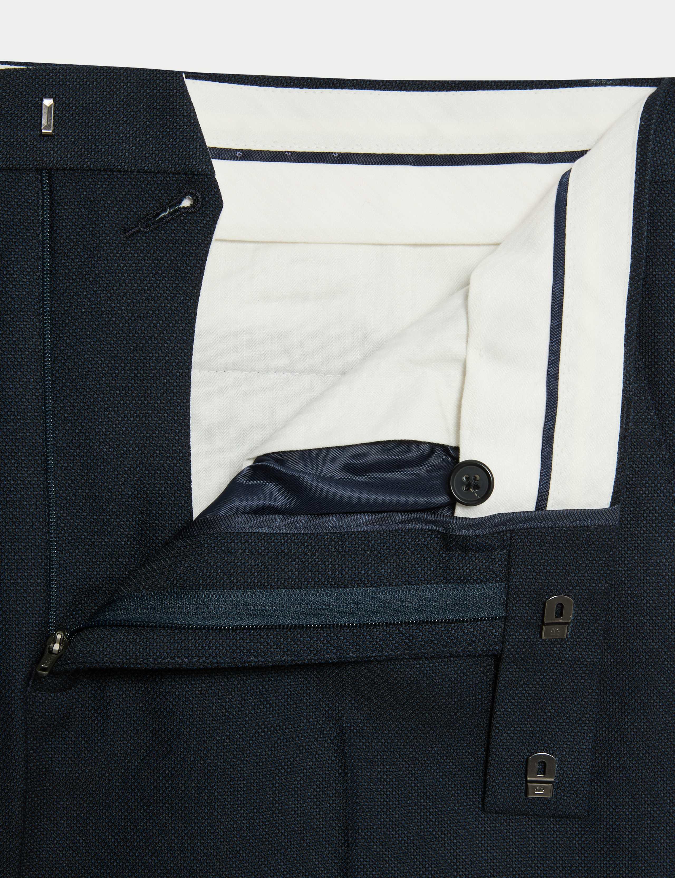 Slim Fit Pure Wool Suit Trousers 3 of 6