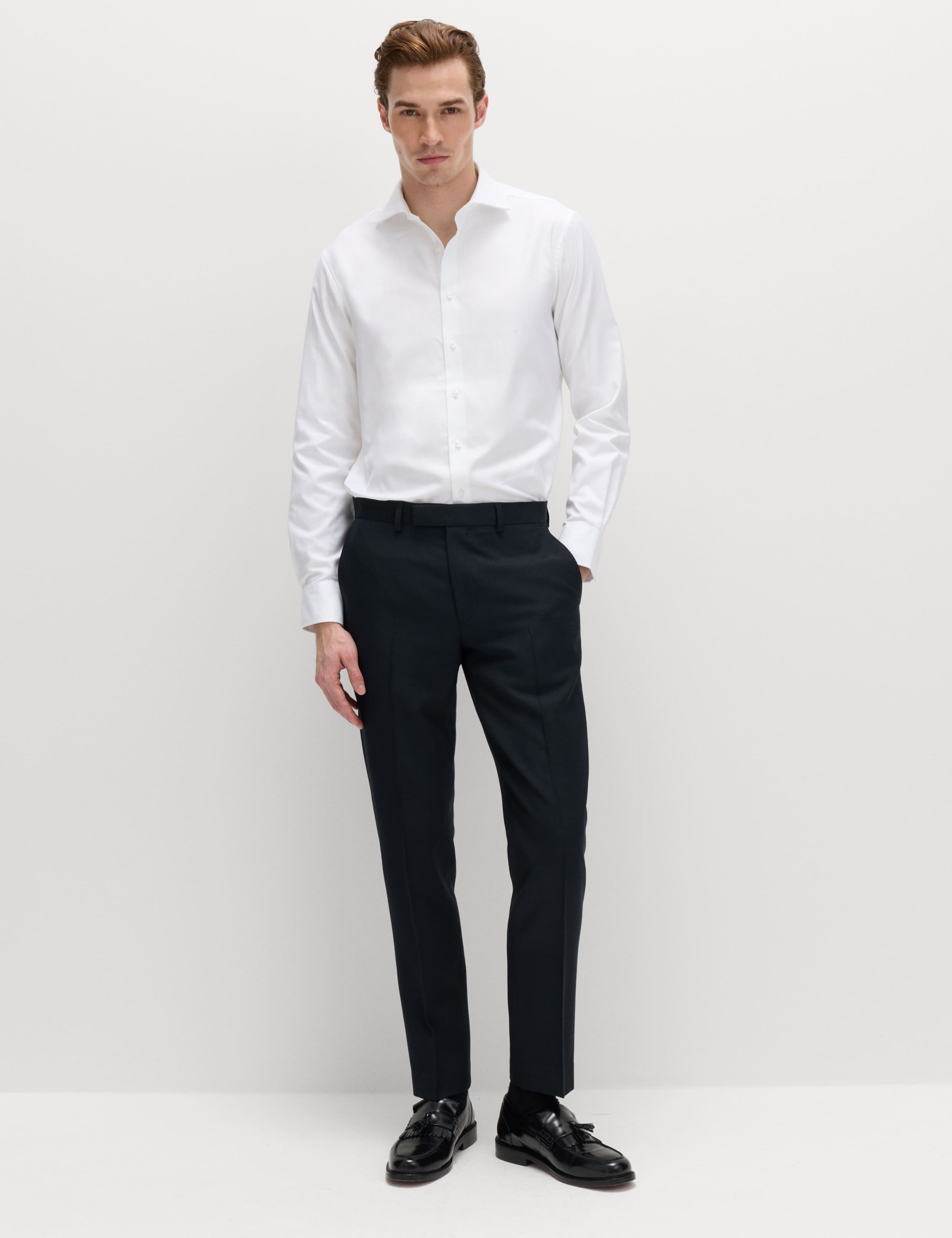 Slim Fit Premium Pure Wool Suit Trousers 5 of 7