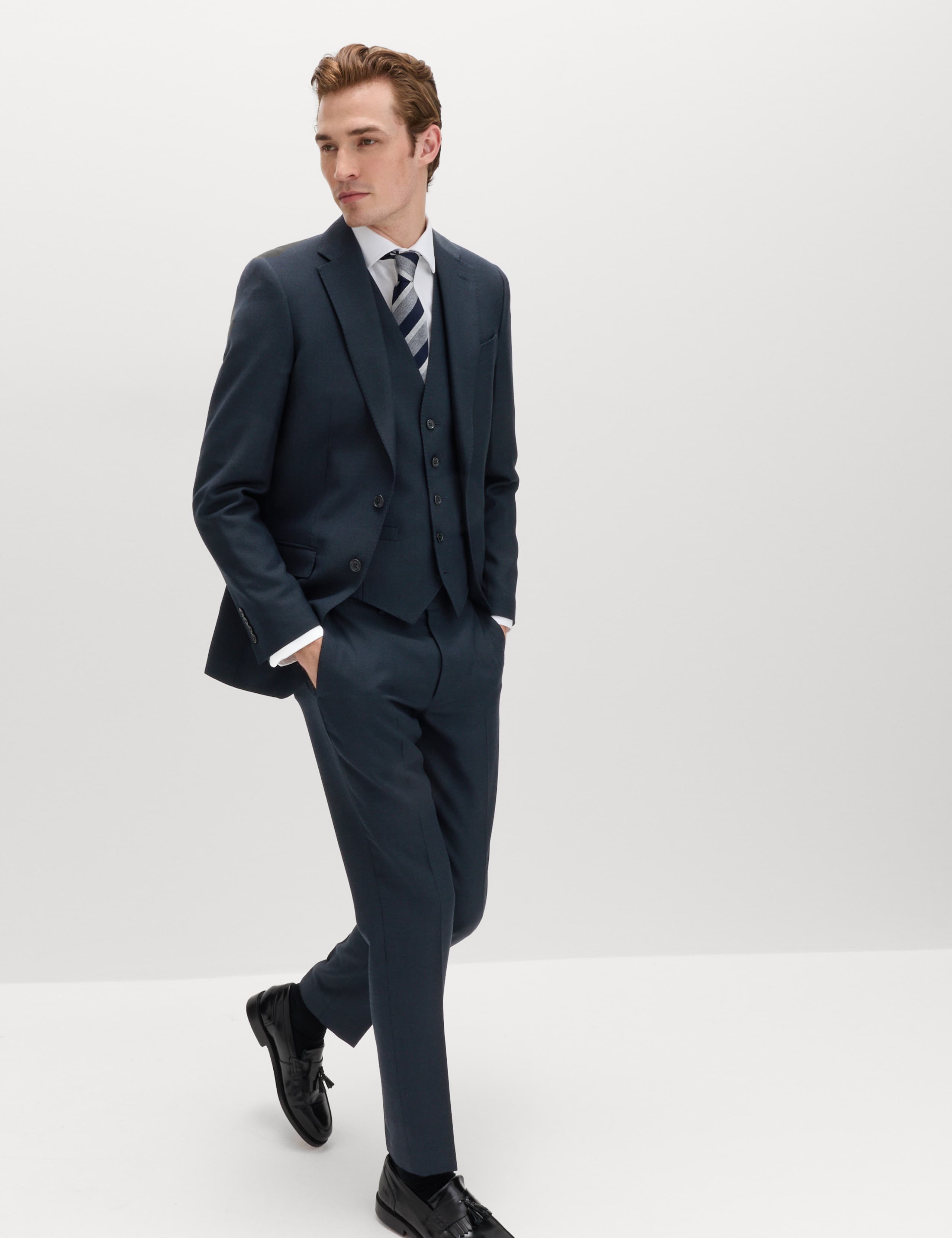 Slim Fit Premium Pure Wool Suit Trousers 7 of 7