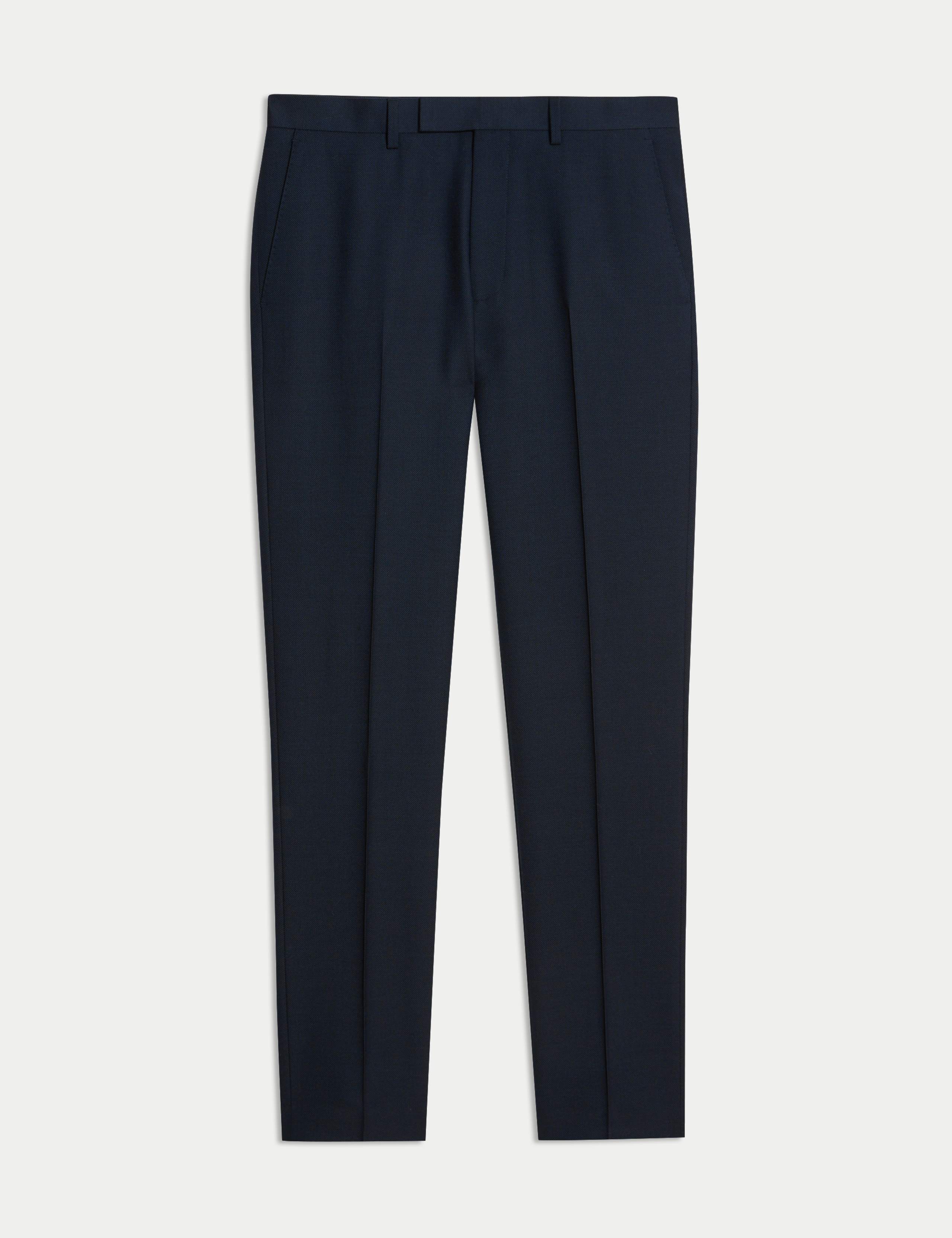 Slim Fit Premium Pure Wool Suit Trousers 2 of 7