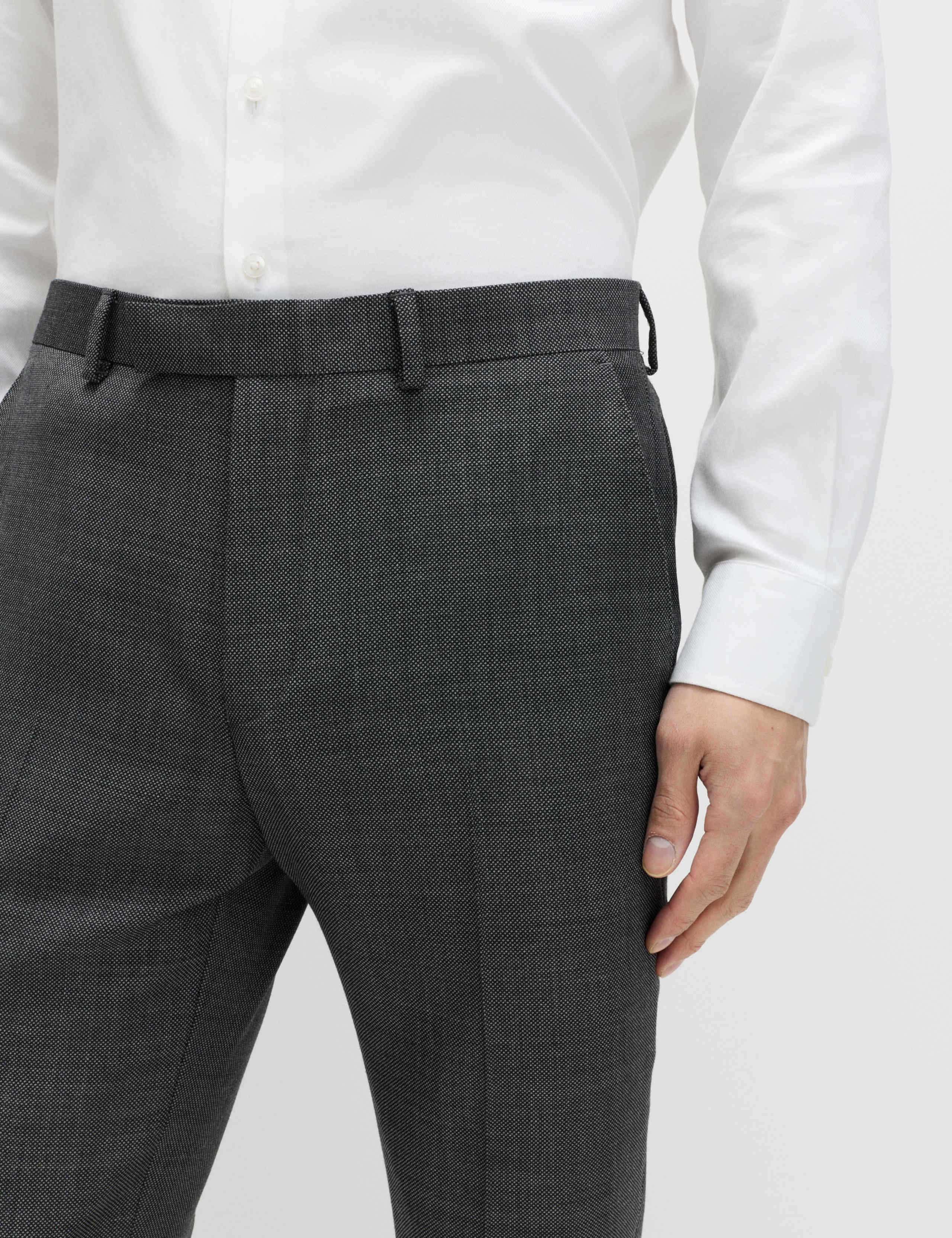 Slim Fit Premium Pure Wool Suit Trousers 4 of 7