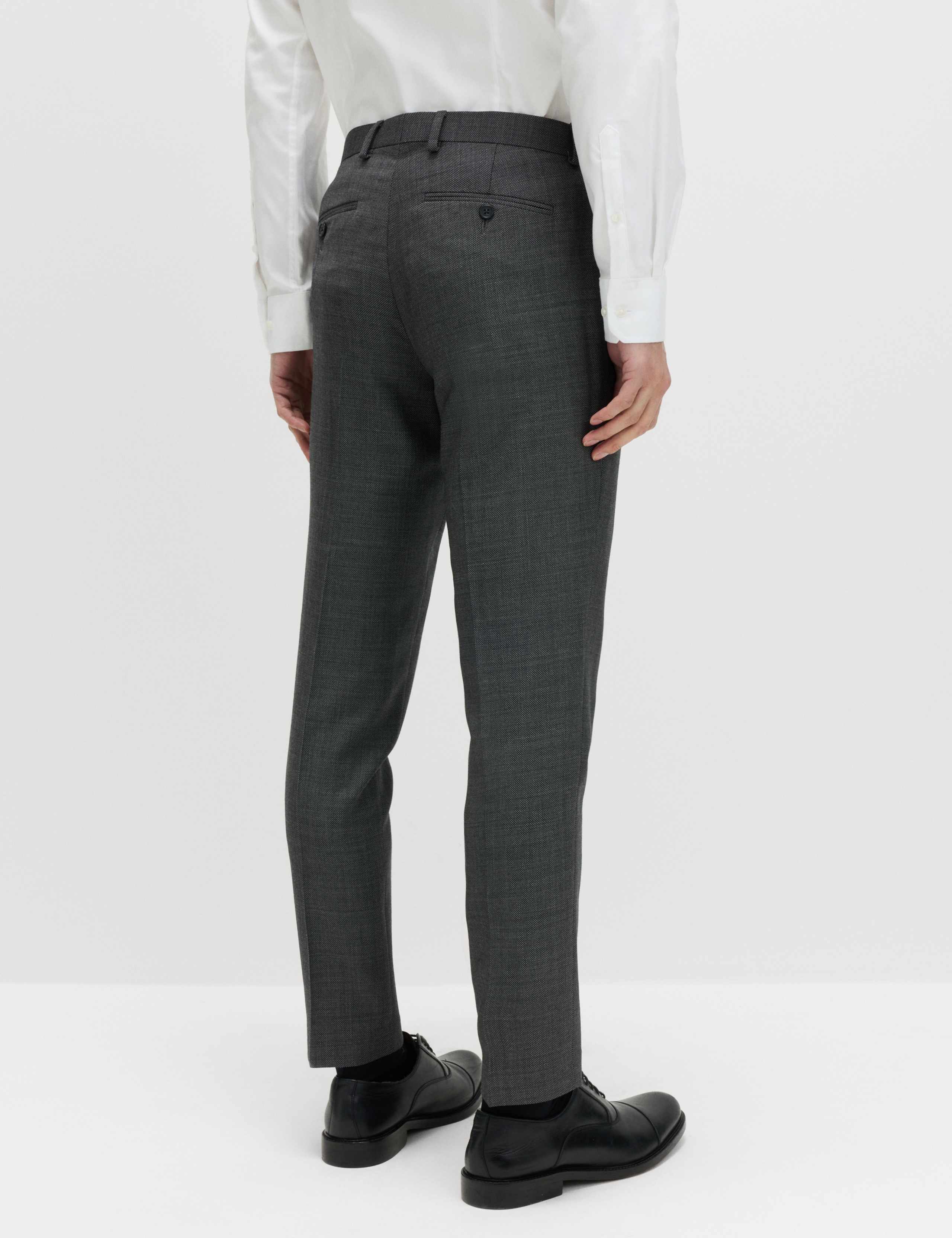 Slim Fit Premium Pure Wool Suit Trousers 5 of 7
